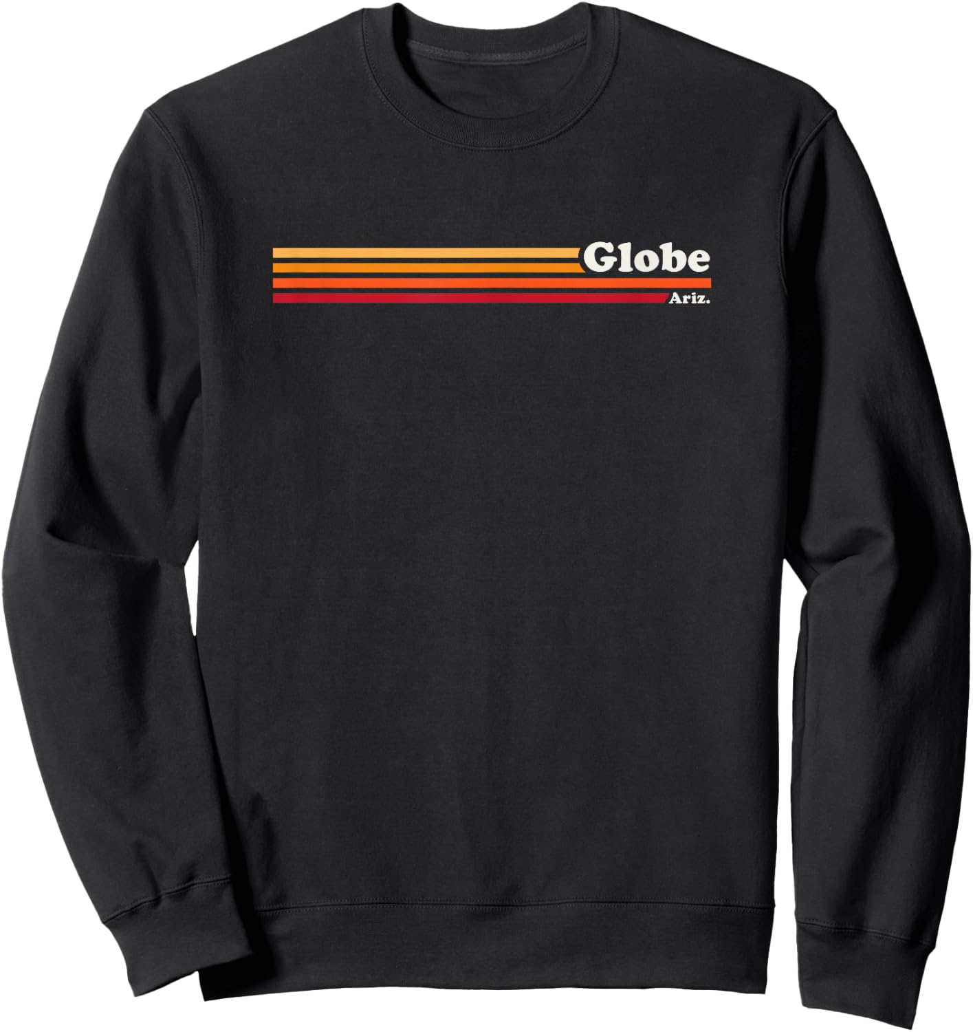 Vintage 1980s Graphic Style Globe Arizona , black Sweatshirt - Sweatshirt | Black