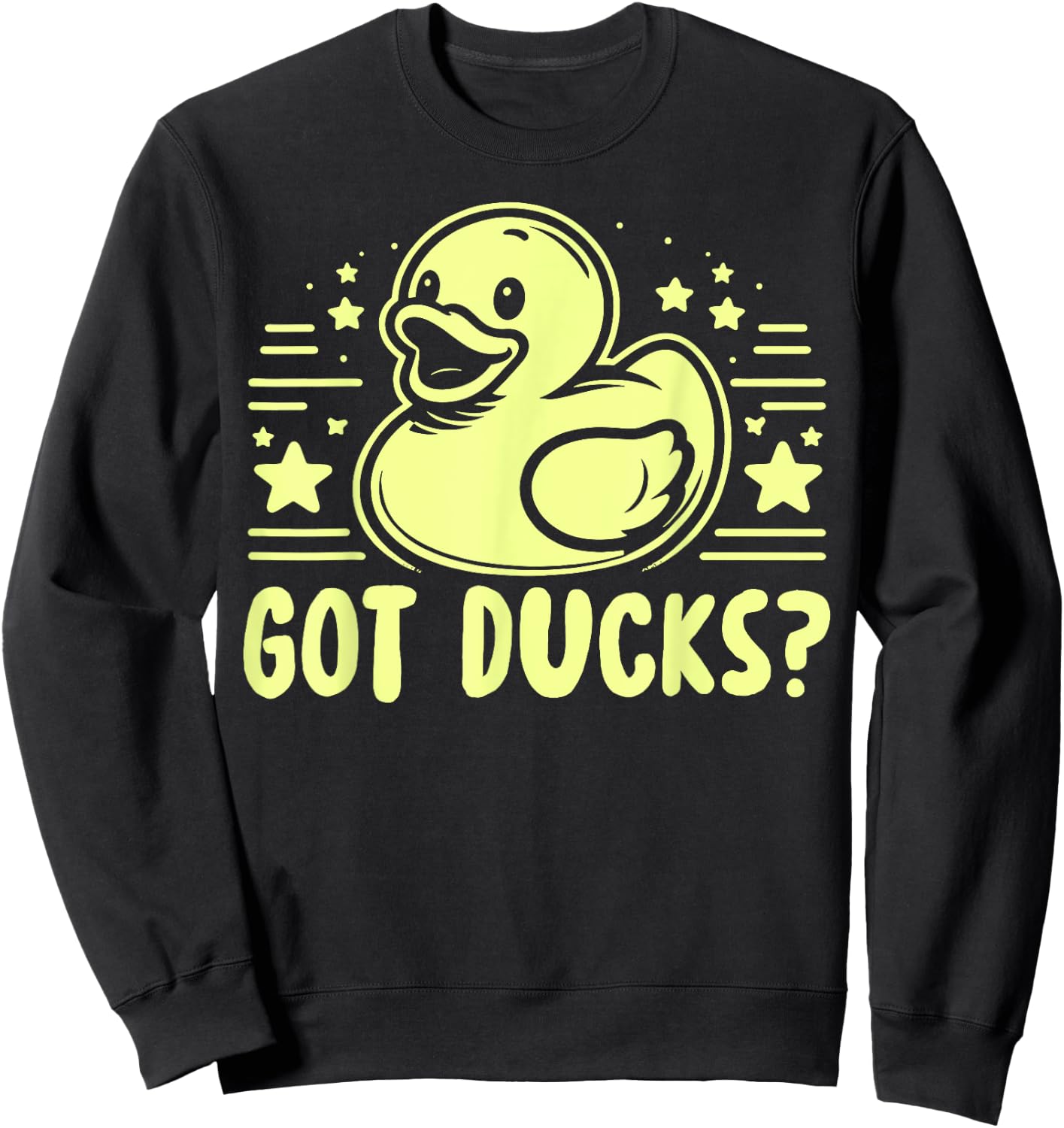 Got Ducks Rubber Duck Sweatshirt - Sweatshirt | Black