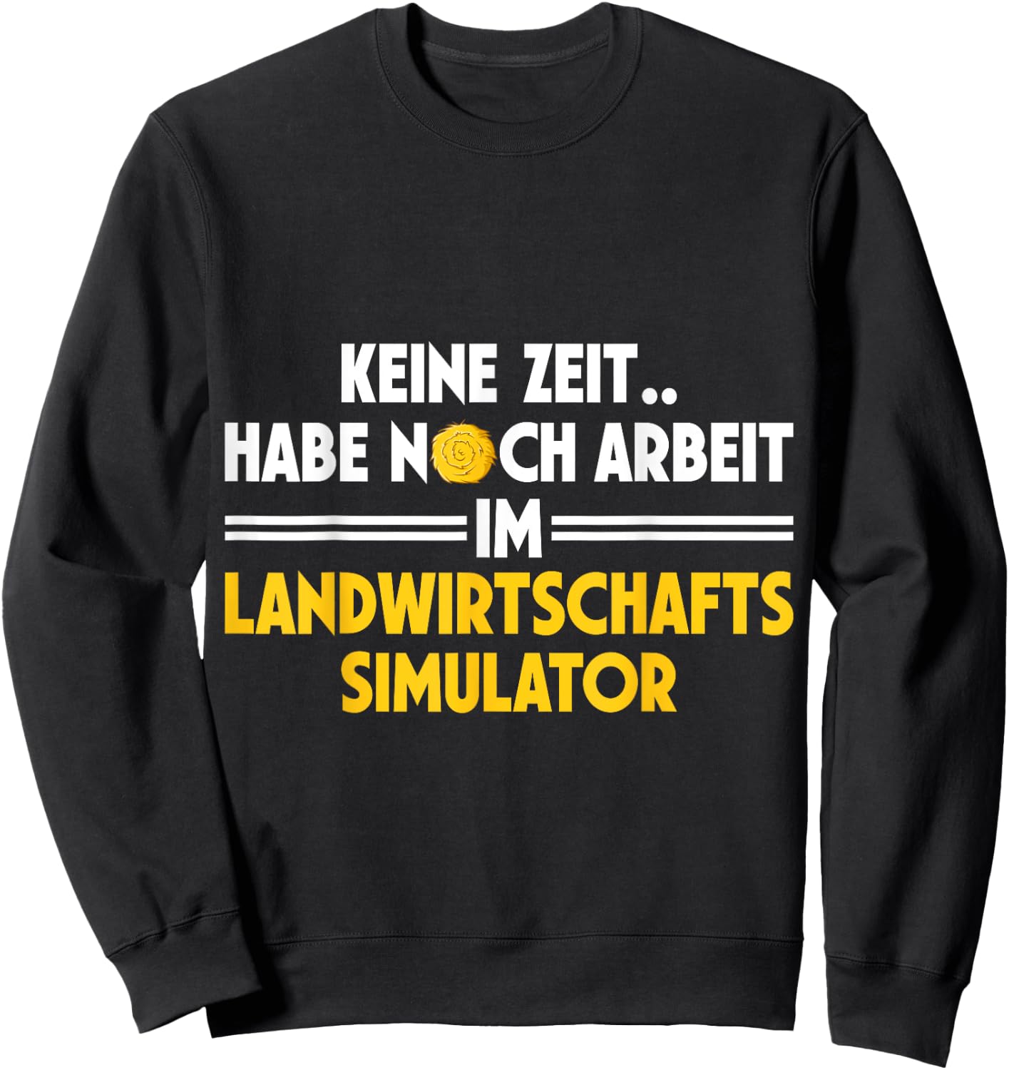 DerHeinz Landwirtschaft Agriculture Simulator Work T Shirt Black S Short Sleeve Classic Short Sleeve Sweatshirt - Sweatshirt | Black