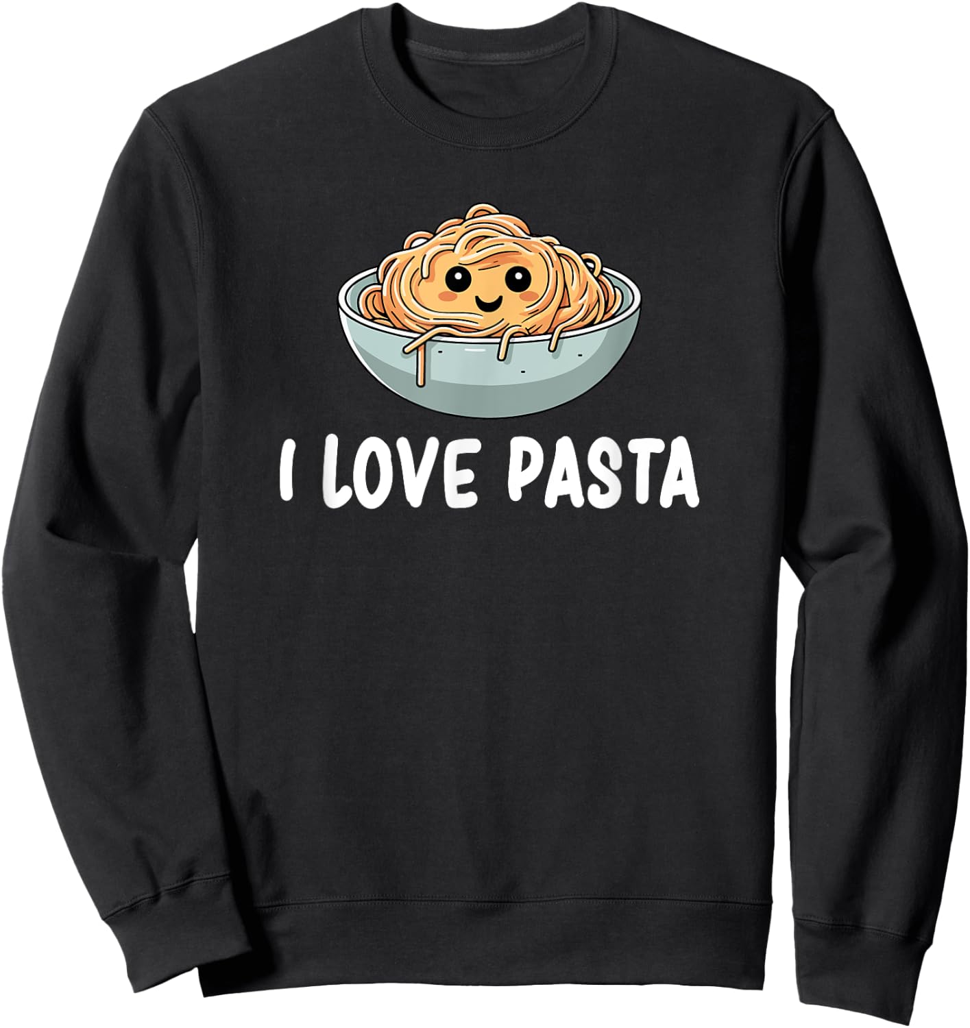 I Love Pasta Sweatshirt - Sweatshirt | Black