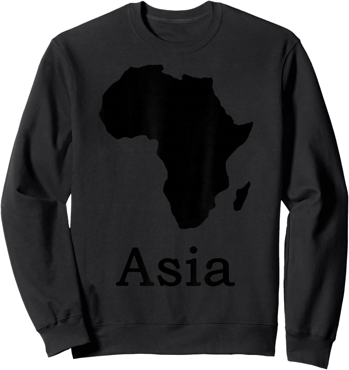 Lustiges Afrika Asia Sweatshirt - Sweatshirt | Black