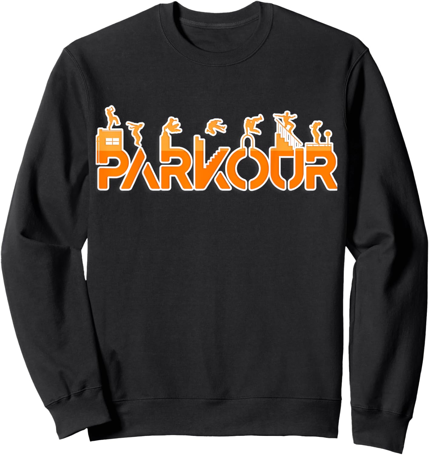 Freerunning Shirt for Parkour Runner | Parkour Sweatshirt - Sweatshirt | Black