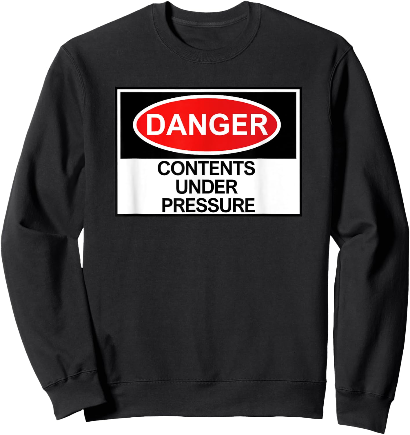 Smooth N Chunky Danger Contents Under Pressure , Small, Black Sweatshirt - Sweatshirt | Black