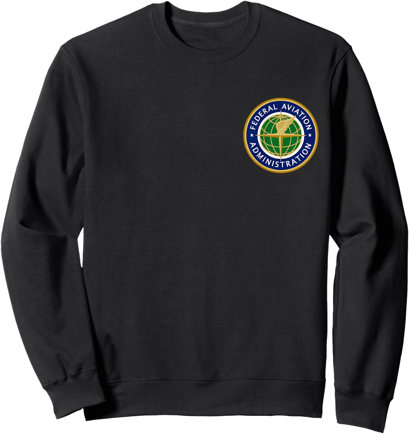 FAA Clothing & Apparel FAA Logo -Adults Black Small Sweatshirt - Sweatshirt | Black