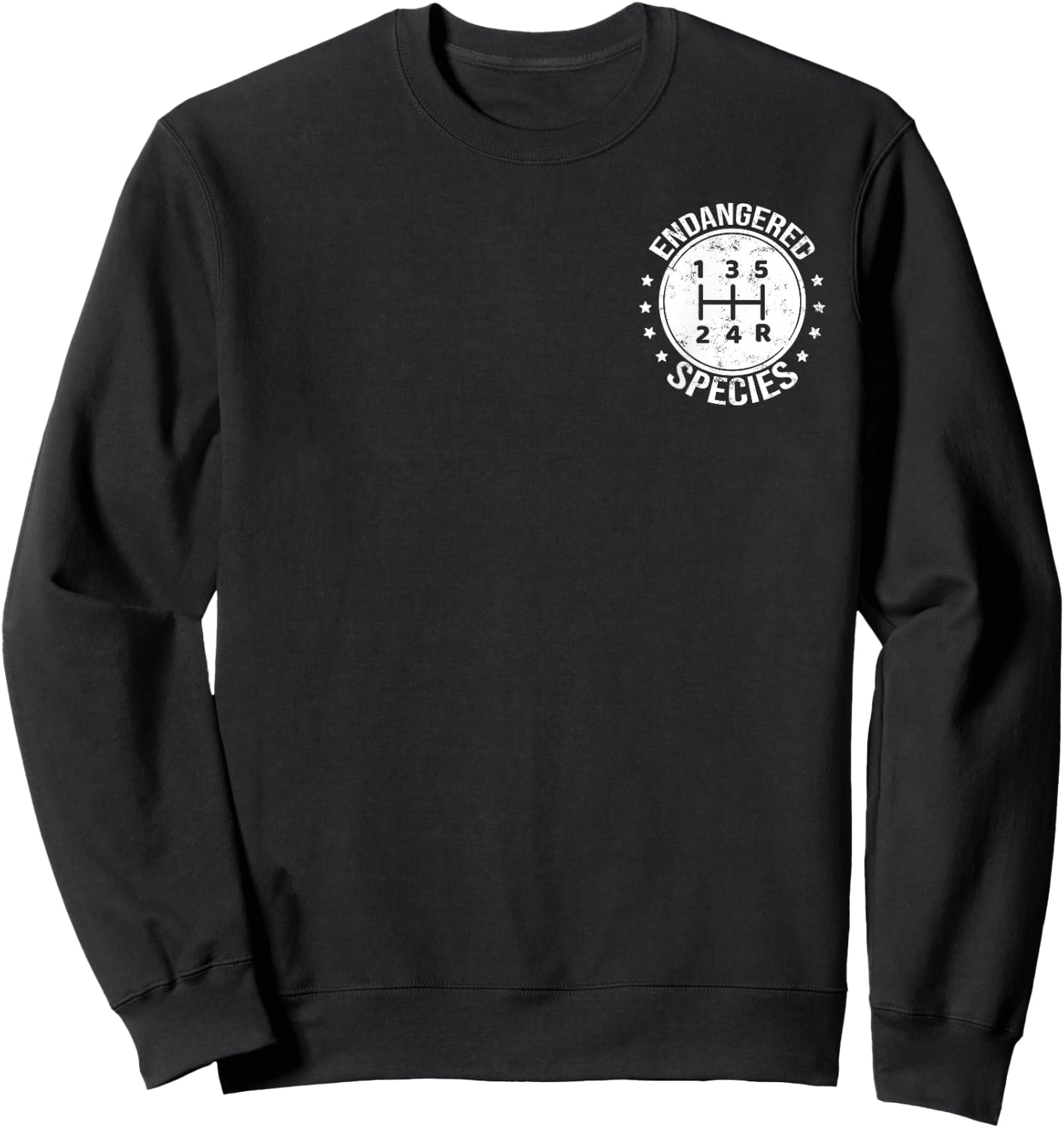 Endangered Specie Gear Shift Manual Transmission Car Lover Sweatshirt - Sweatshirt | Black