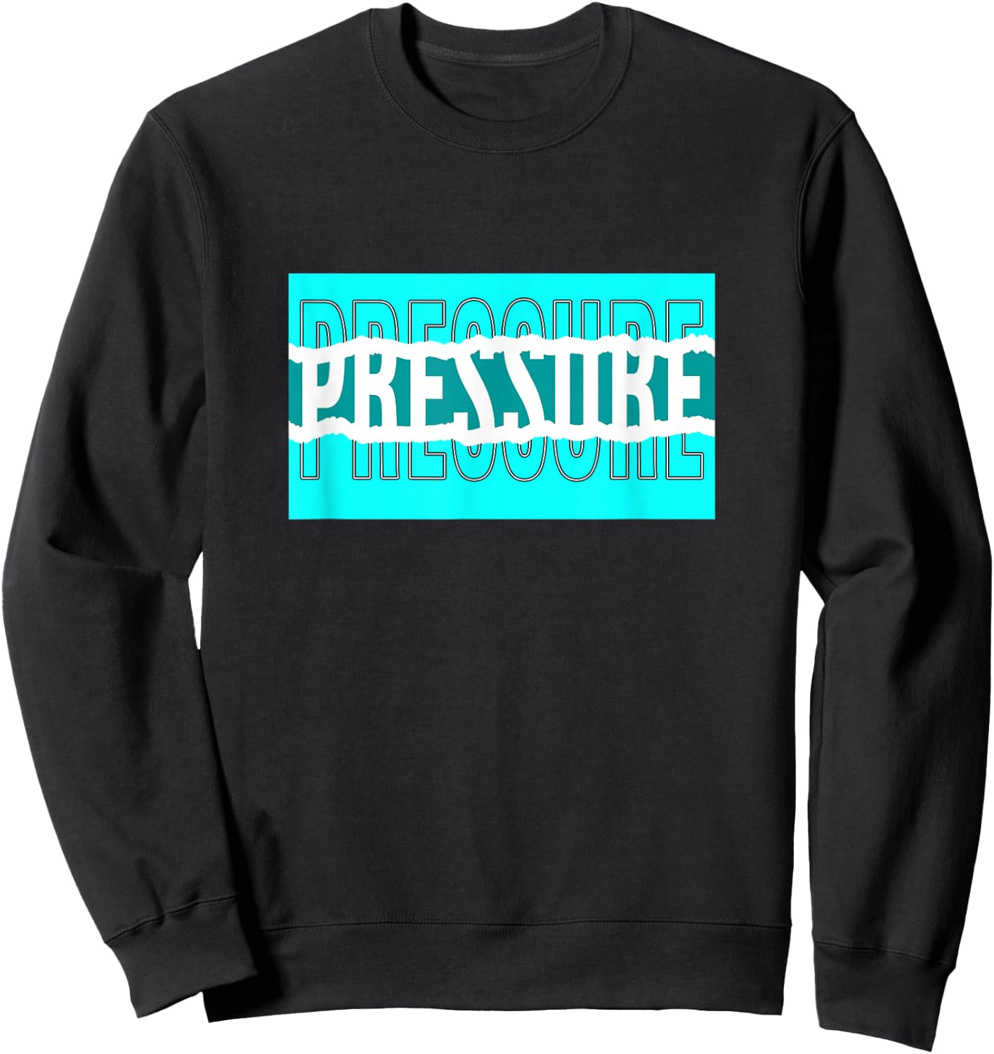Turquoise Color Pressure v2 Turquoise Graphic Sweatshirt - Sweatshirt | Black