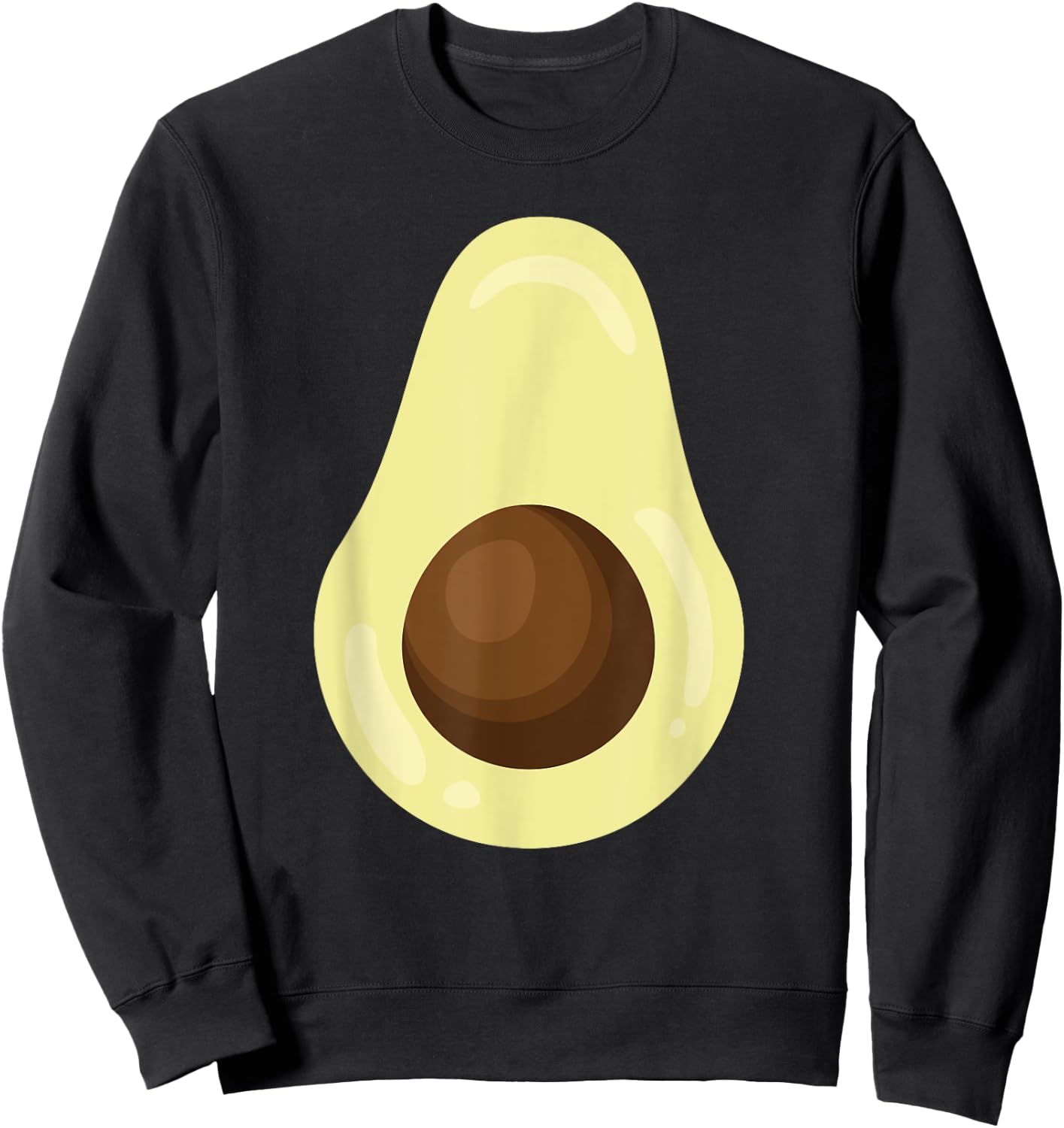 Avocado Lazy Halloween Easy Costume Funny Halloween Party Sweatshirt - Sweatshirt | Black