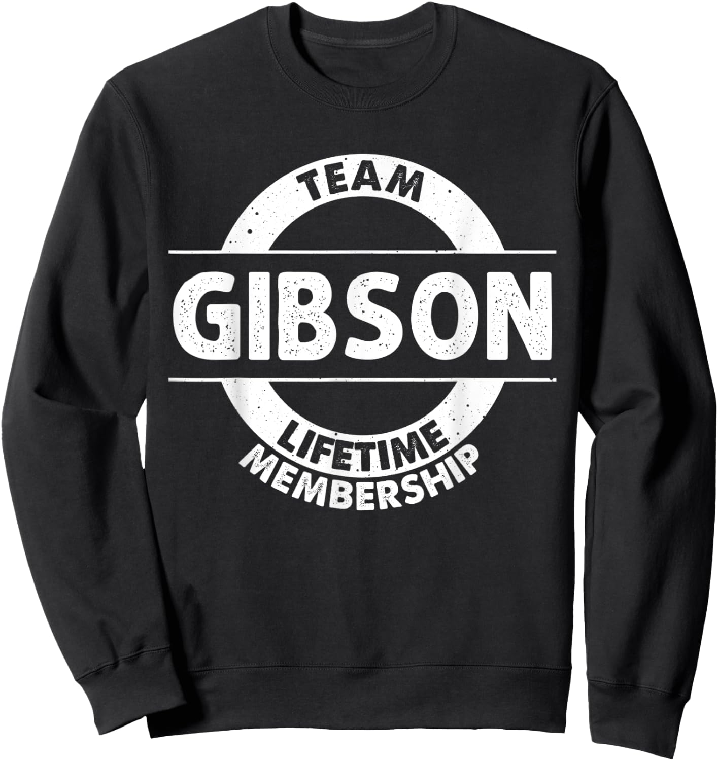 GIBSON Gift Funny Surname Family Tree Birthday Reunion Idea Sweatshirt - Sweatshirt | Black