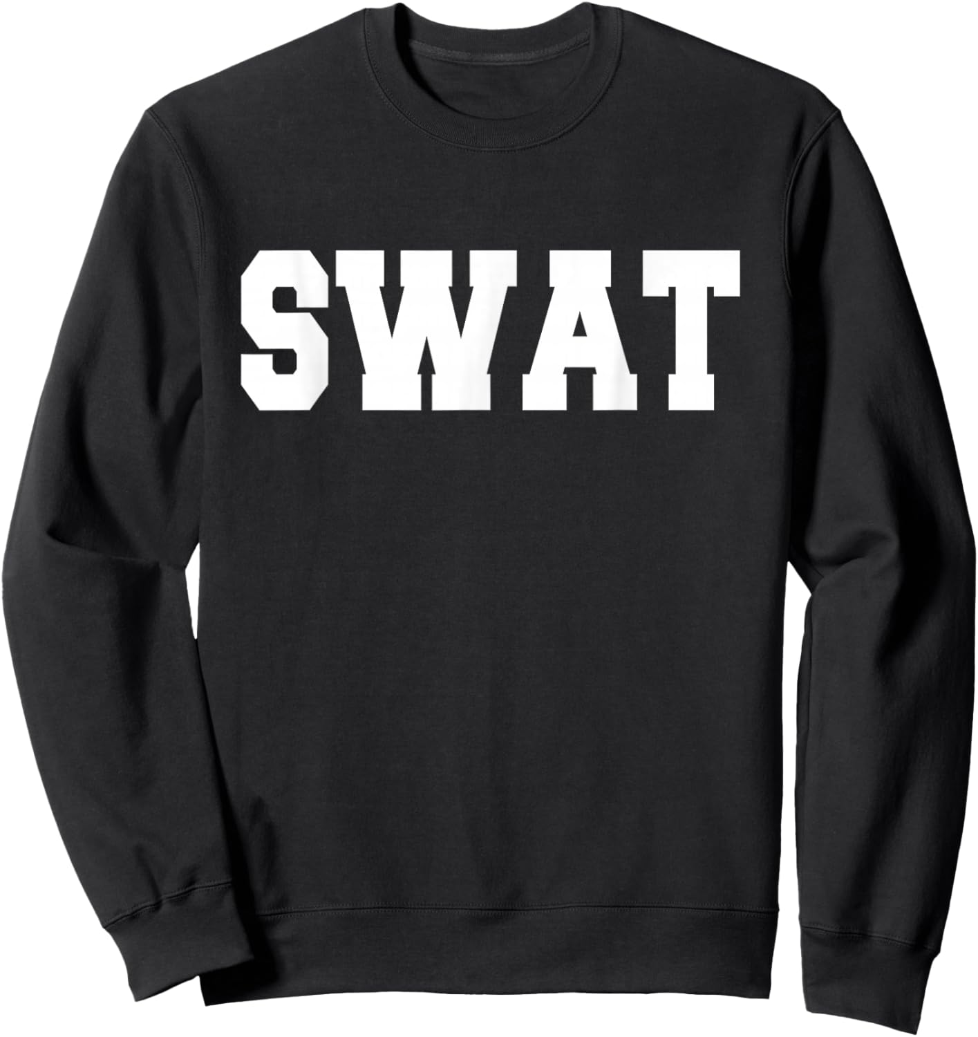 SWAT Halloween Adult & Kids Police Costume Sweatshirt - Sweatshirt | Black