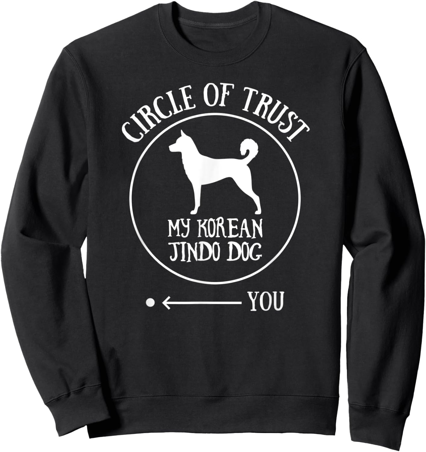 Korean Jindo Dog Sweatshirt - Sweatshirt | Black