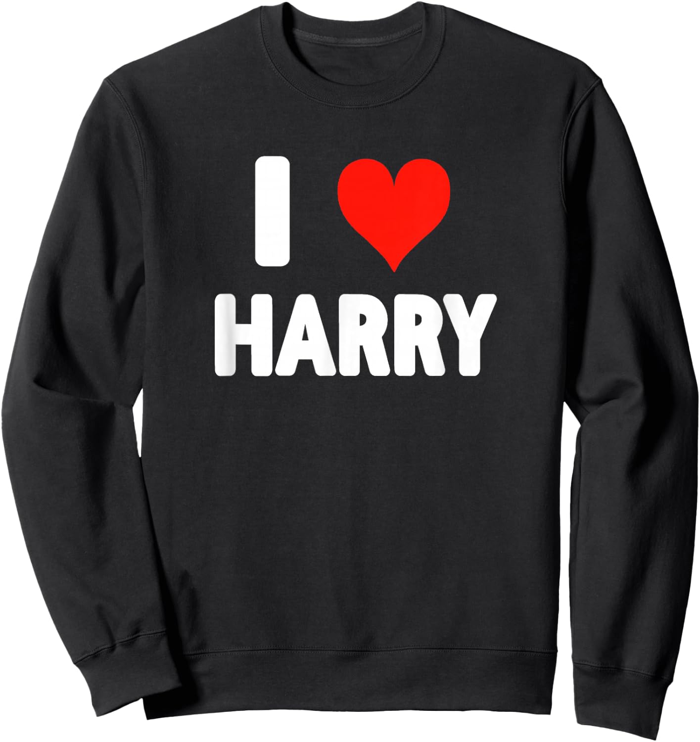 I Love Harry - Herz Sweatshirt - Sweatshirt | Black