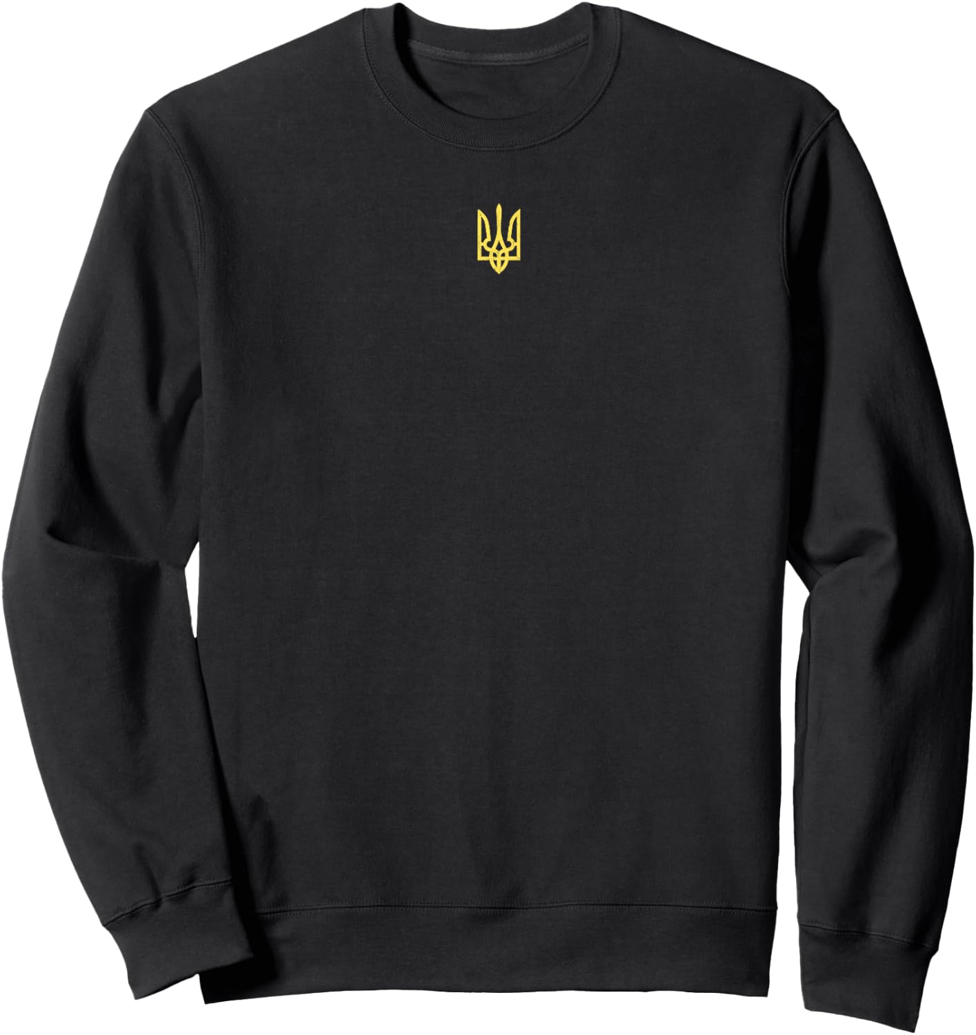 Ukrainian Trident Symbol - Ukraine Support Patriotic , black Sweatshirt - Sweatshirt | Black