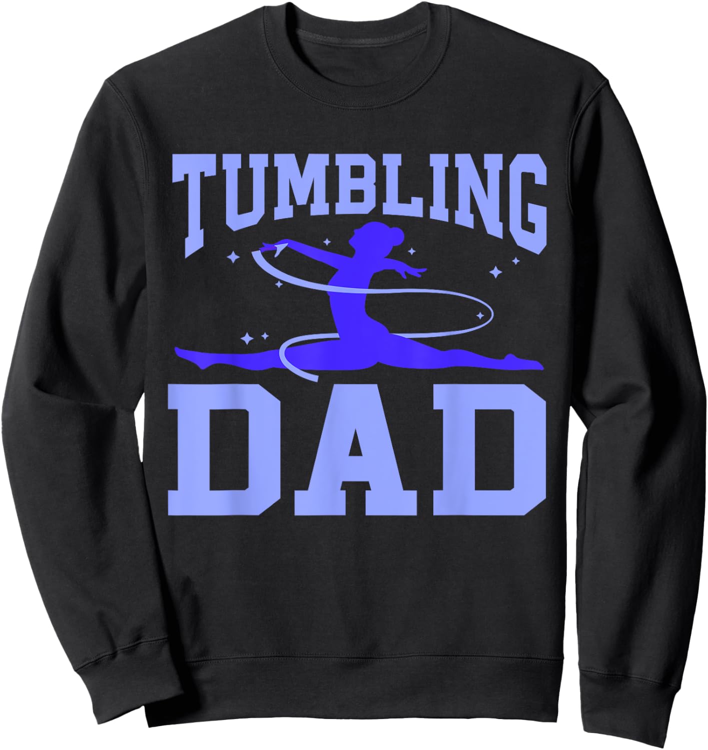 Gym Gymnastics Cartwheel Gymnast Dad Tumbling Dad Sweatshirt - Sweatshirt | Black