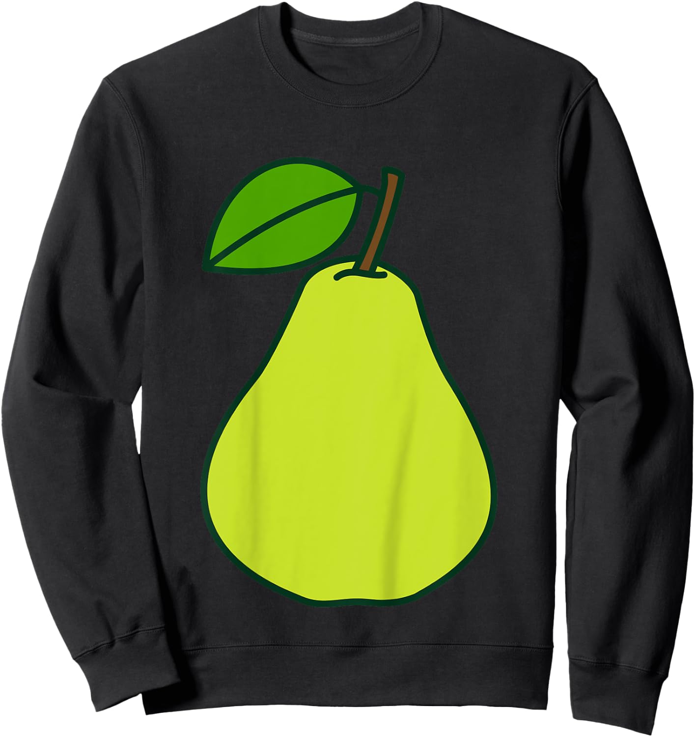 Kinder Birnen Kostüm Kinder Verkleiden Fasching Obst Karneval Birne Sweatshirt - Sweatshirt | Black