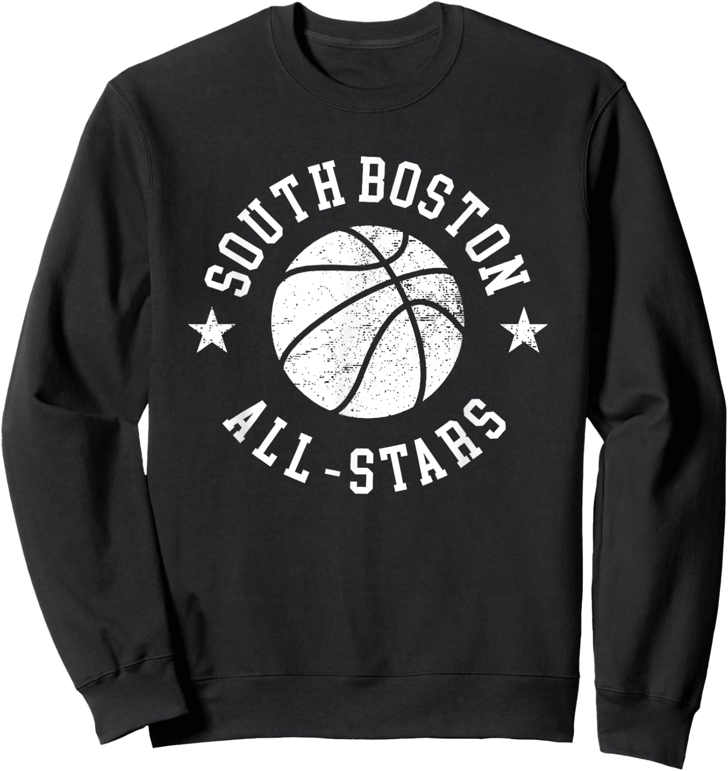 South Boston Vintage All-Stars Retro 80s Basketball Sweatshirt - Sweatshirt | Black