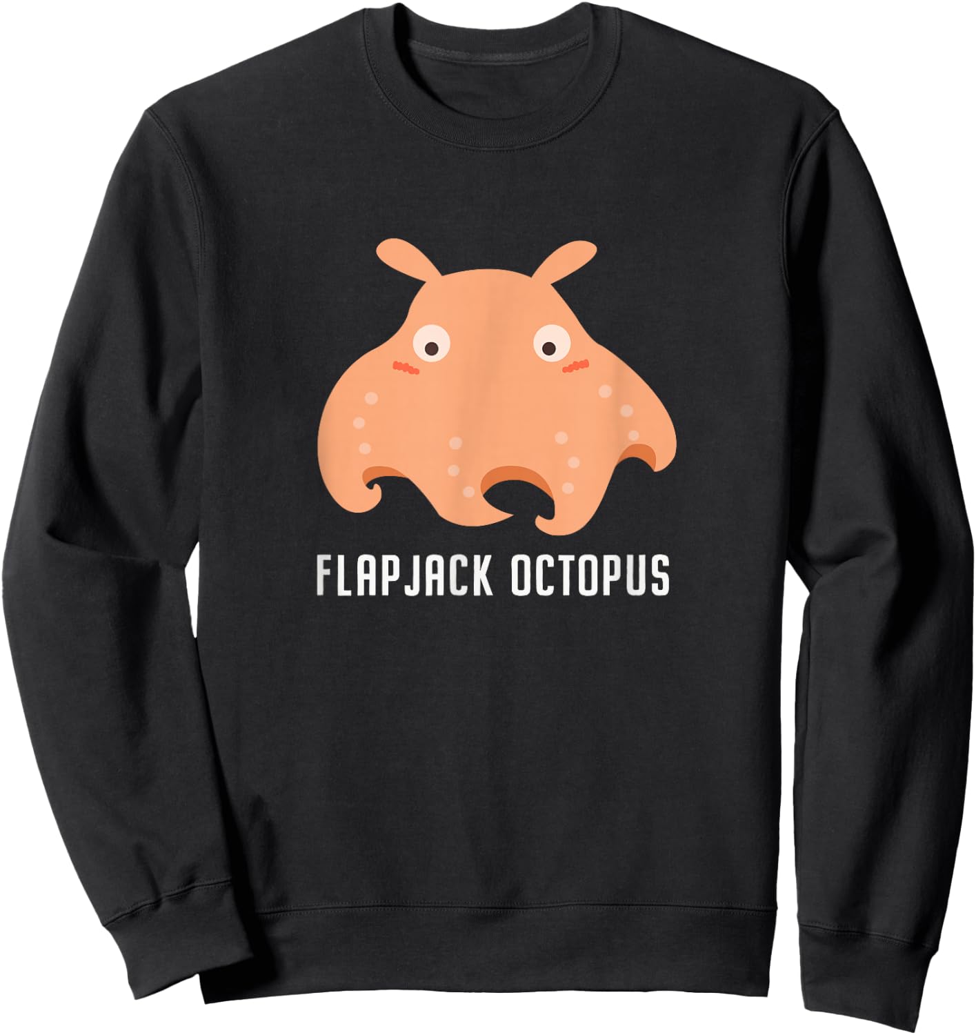 Flapjack Octopus flapjack devilfish sea animal cute funny Sweatshirt - Sweatshirt | Black