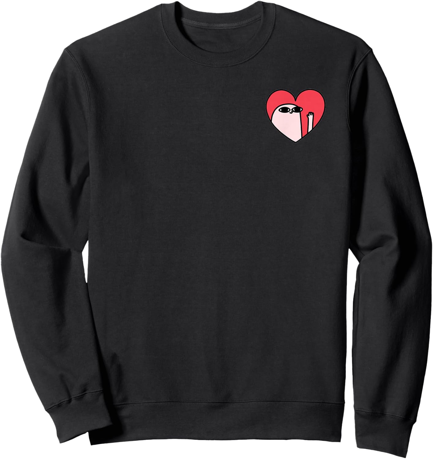 LoveYourself Ketnipz Herz- , -Erwachsene, Schwarz, S Sweatshirt - Sweatshirt | Black