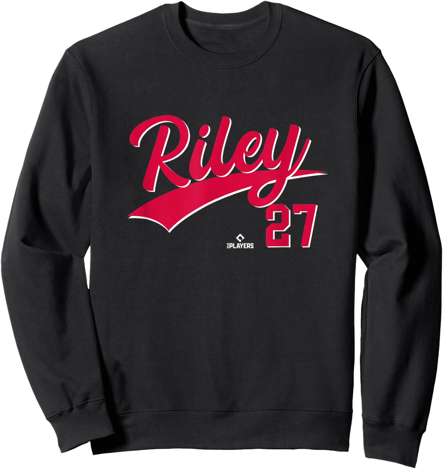 Austin Riley 27 Atlanta Baseball Player MLBPA Baseball Fan Sweatshirt - Sweatshirt | Black