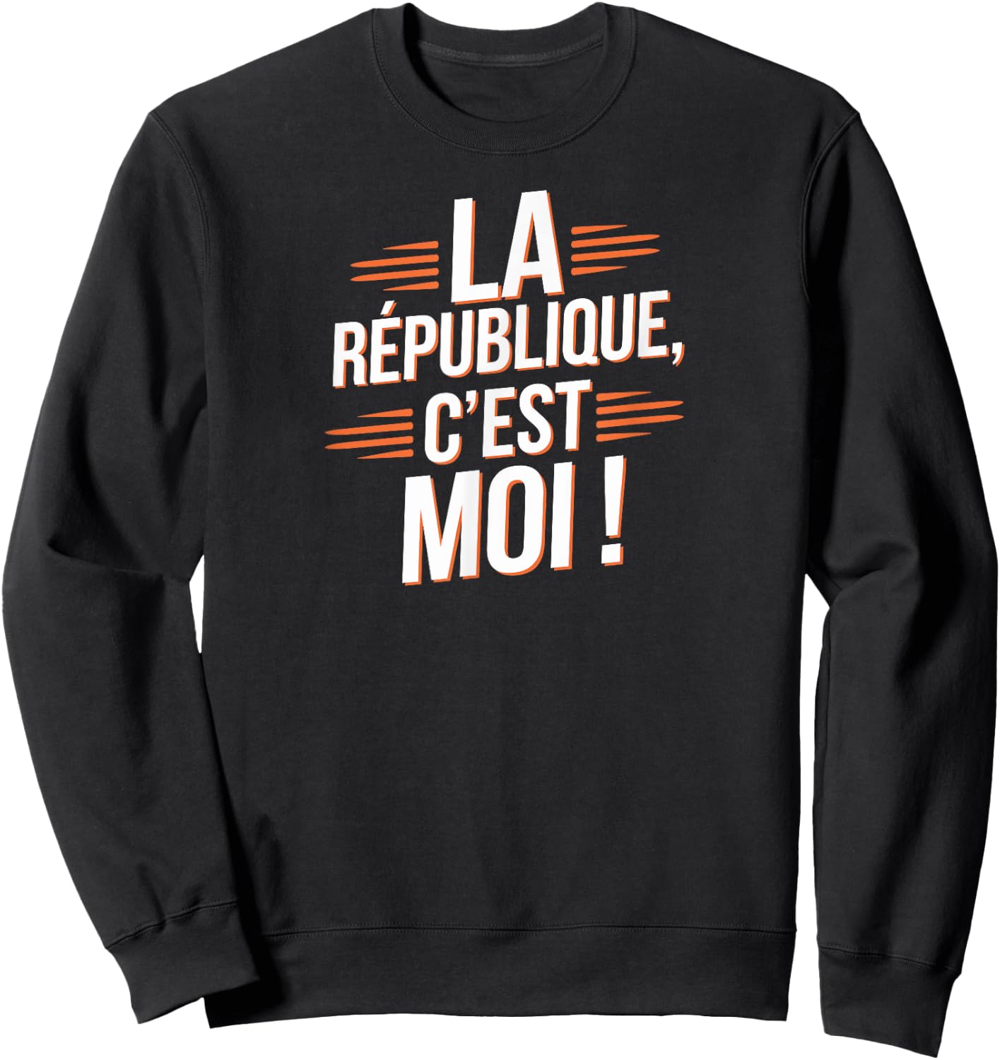 La République c'est moi , Black, S Sweatshirt - Sweatshirt | Black