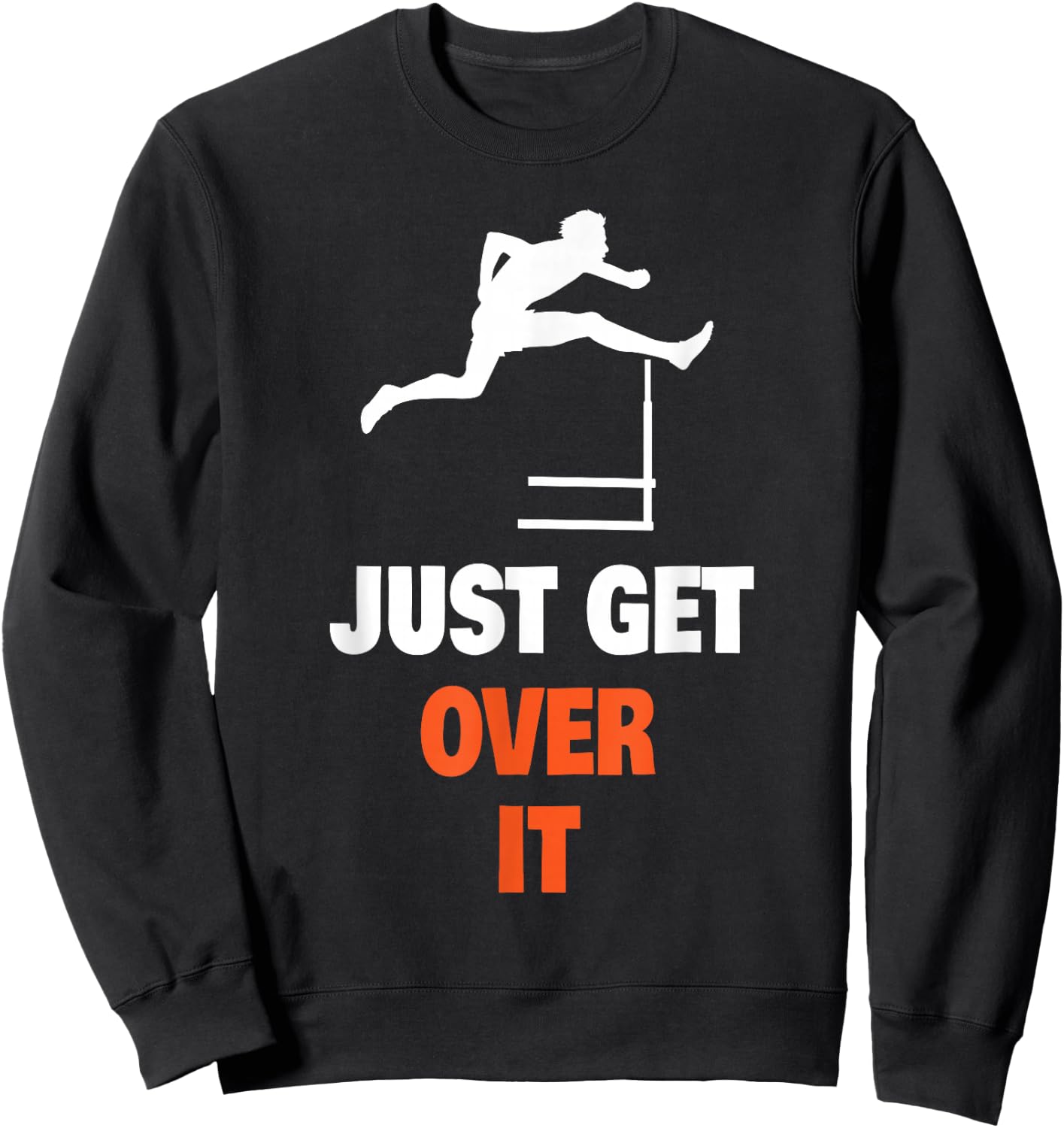 Track And Field Shirt - Funny Jumping Hurdles - -Adults and Kids - Black - Small - Short Sleeve Sweatshirt - Sweatshirt | Black