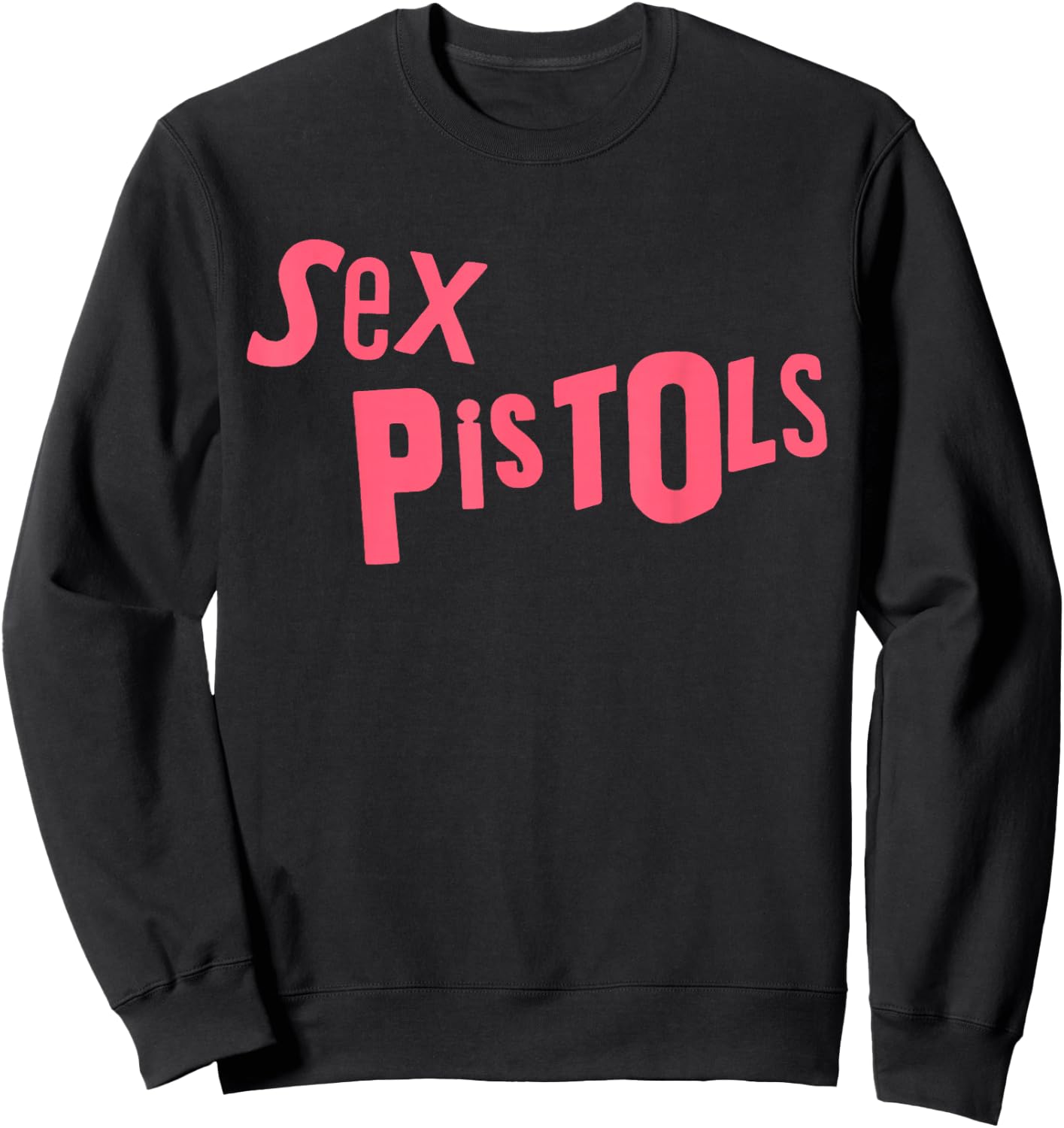 Sex Pistols Official Pink Logo Sweatshirt - Sweatshirt | Black