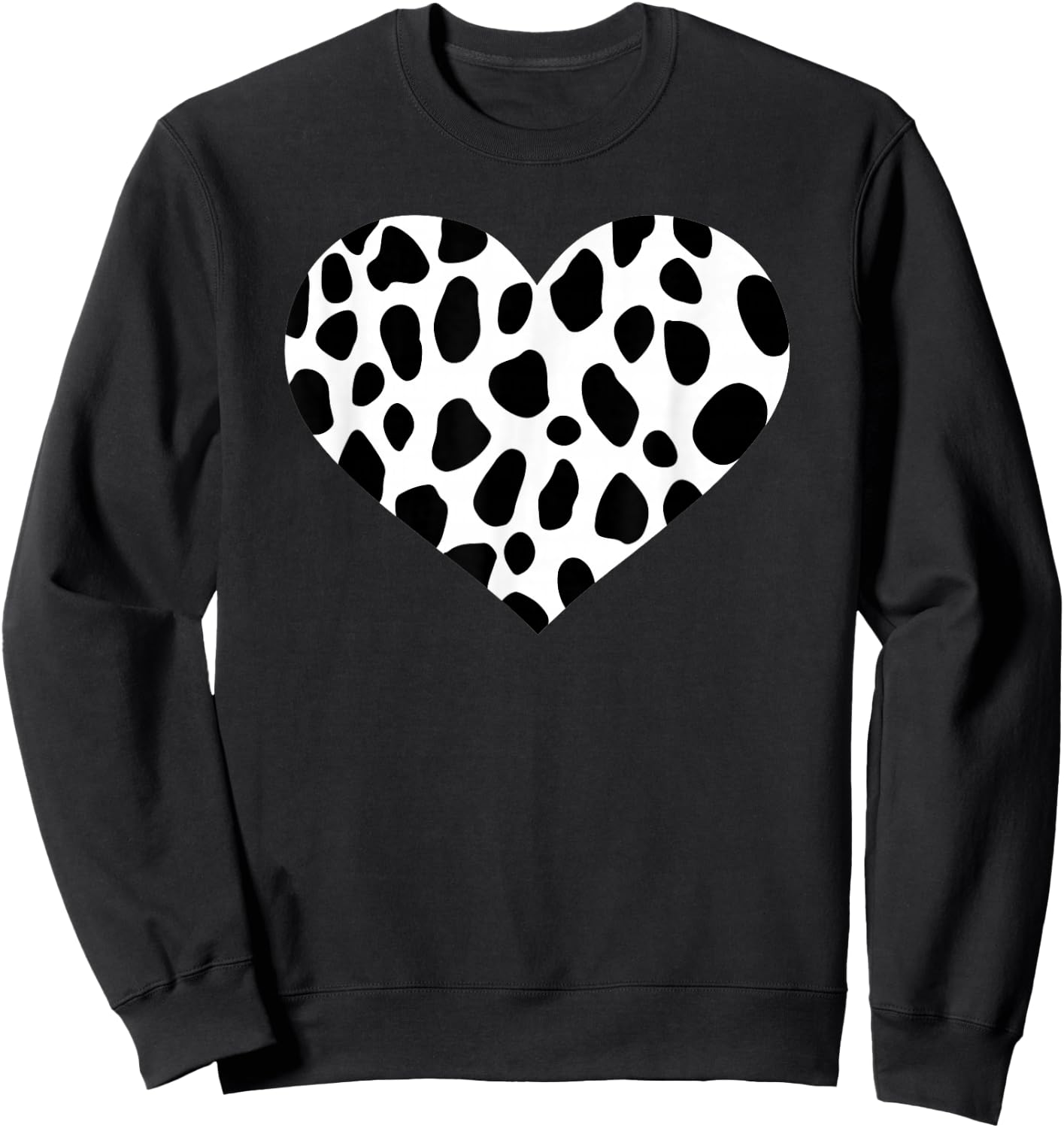 Dalmatian Heart Sweatshirt - Sweatshirt | Black