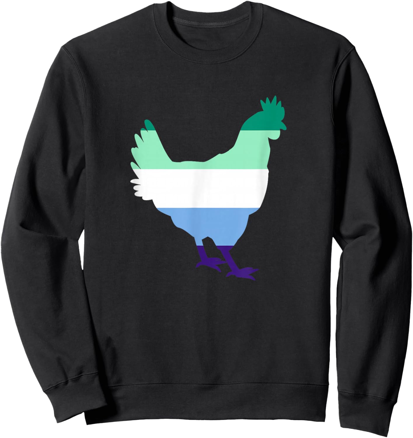 MLM Flag Chicken Lover Gay Vincian MLM Pride Sweatshirt - Sweatshirt | Black