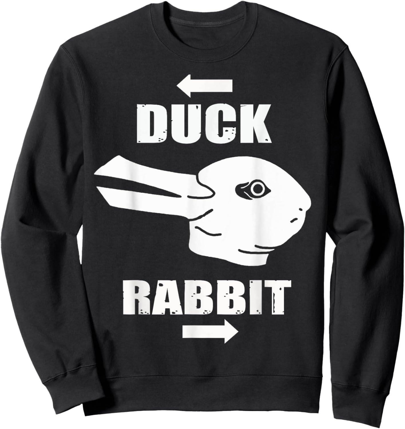 Wittgensteins Rabbit Duck Illusion Math Geek Physics Nerd Sweatshirt - Sweatshirt | Black