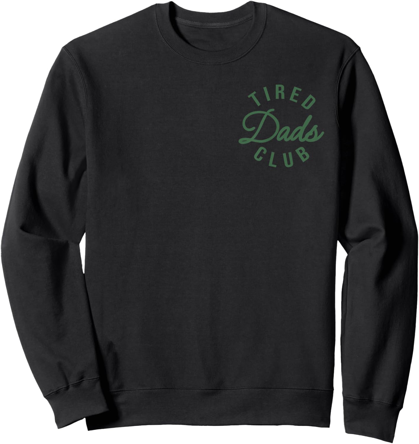 (2 Side) Tired Dads Club Construction Car Track Father's Day Sweatshirt - Sweatshirt | Black