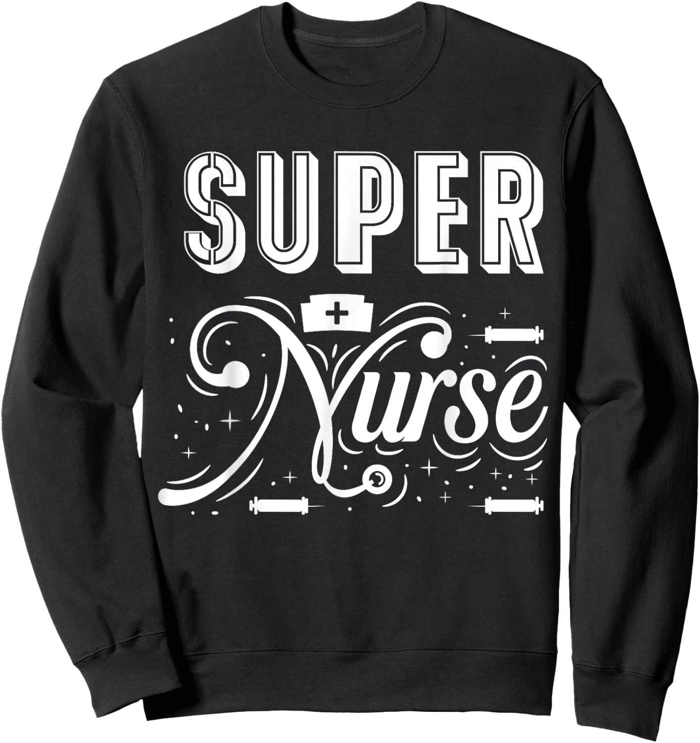 Super Nurse Sweatshirt - Sweatshirt | Black