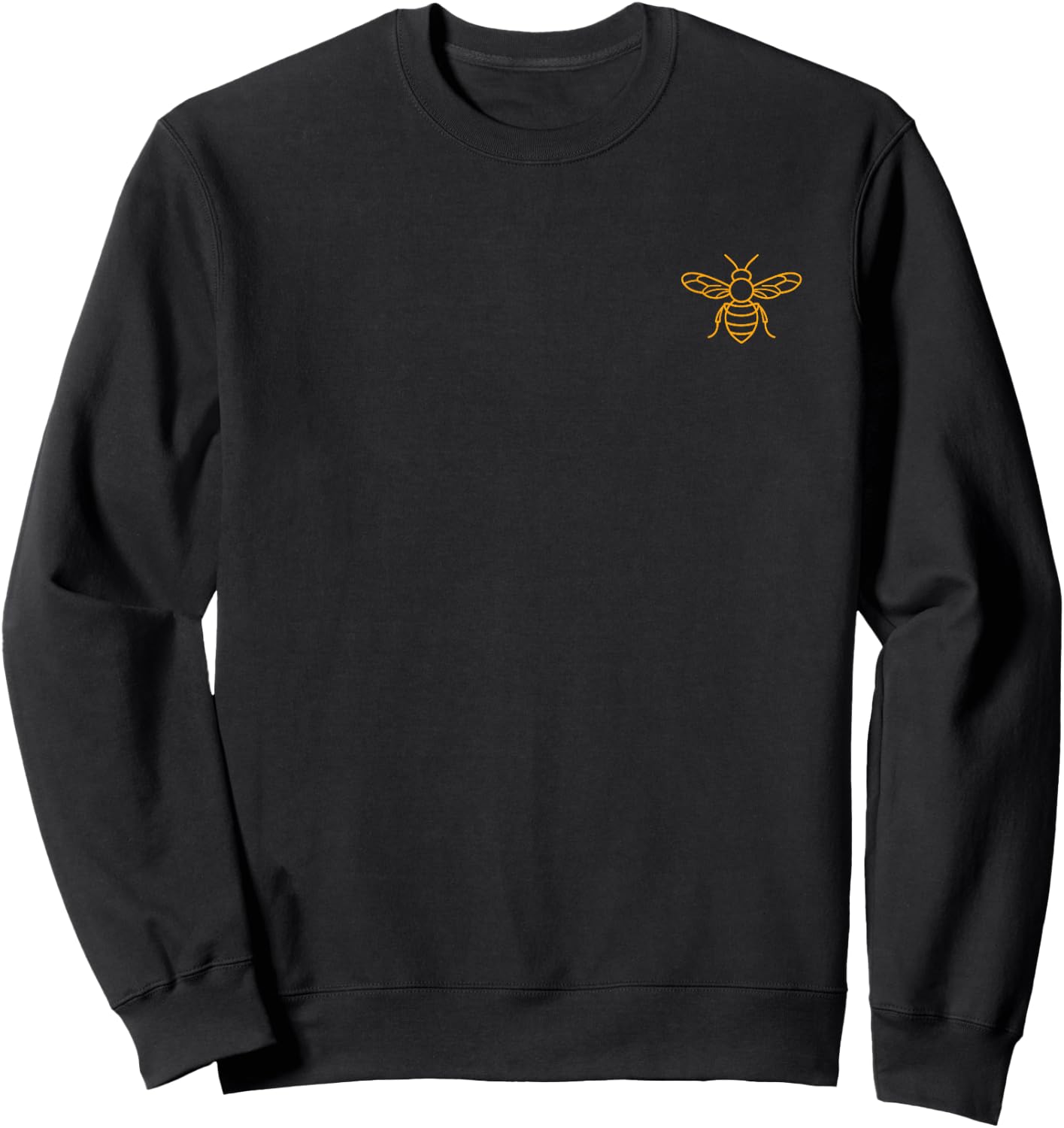 Cute Little Bee Funny Minimalist Simple Bee Sweatshirt - Sweatshirt | Black