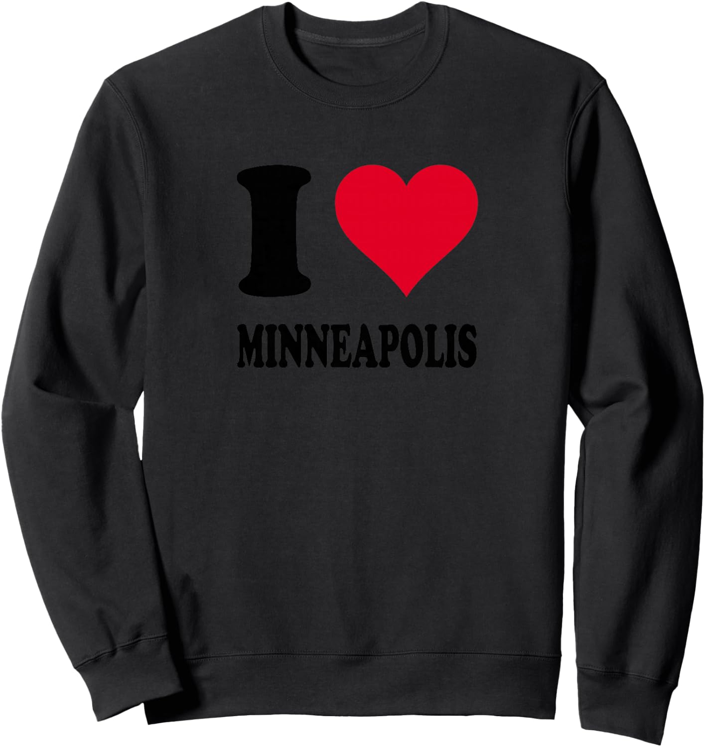J'aime Minneapolis Haut de Gamme Sweatshirt - Sweatshirt | Black