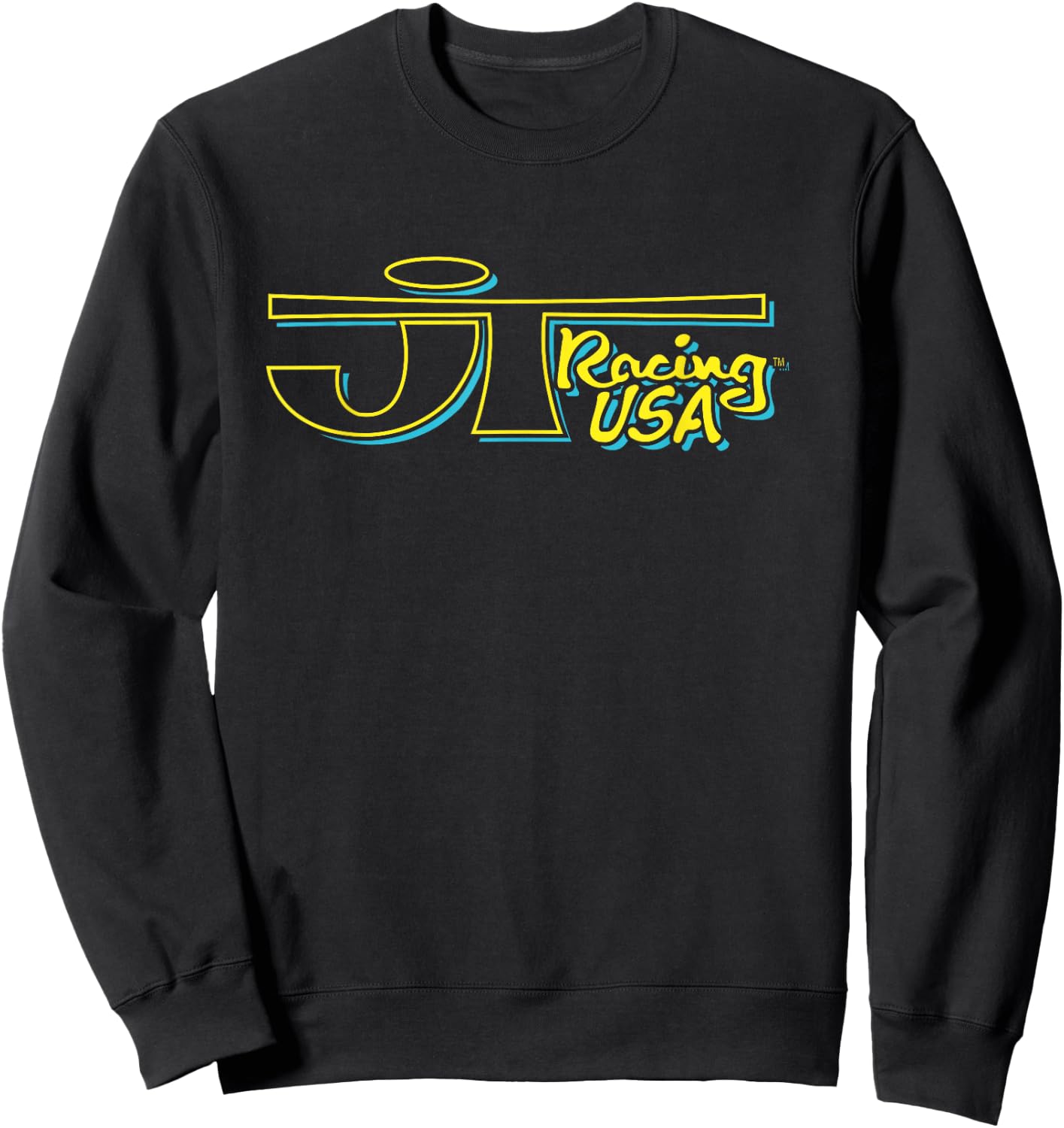 Yellow and Blue JT Racing Logo , Black, S Sweatshirt - Sweatshirt | Black