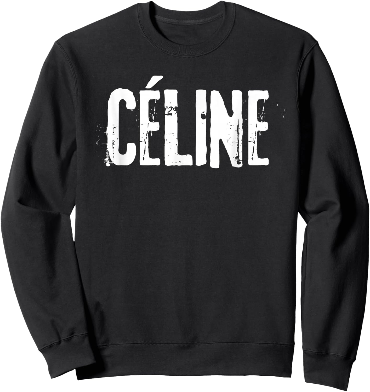 Céline Hi My Name Is First Name Plate Sweatshirt - Sweatshirt | Black