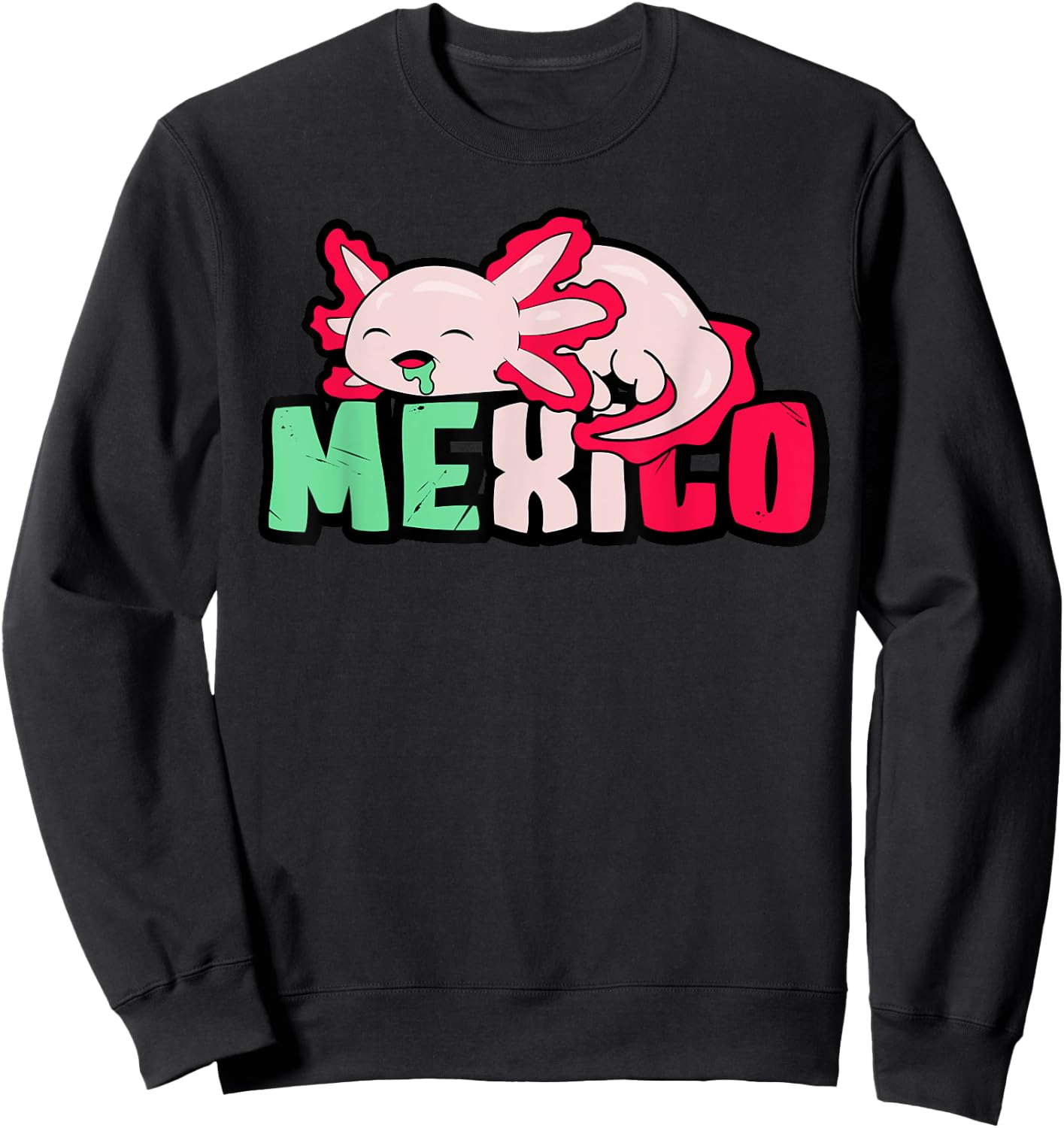 Mexicans Souvenir Axolotl Mexico City Gifts Cinco De Mayo Sweatshirt - Sweatshirt | Black