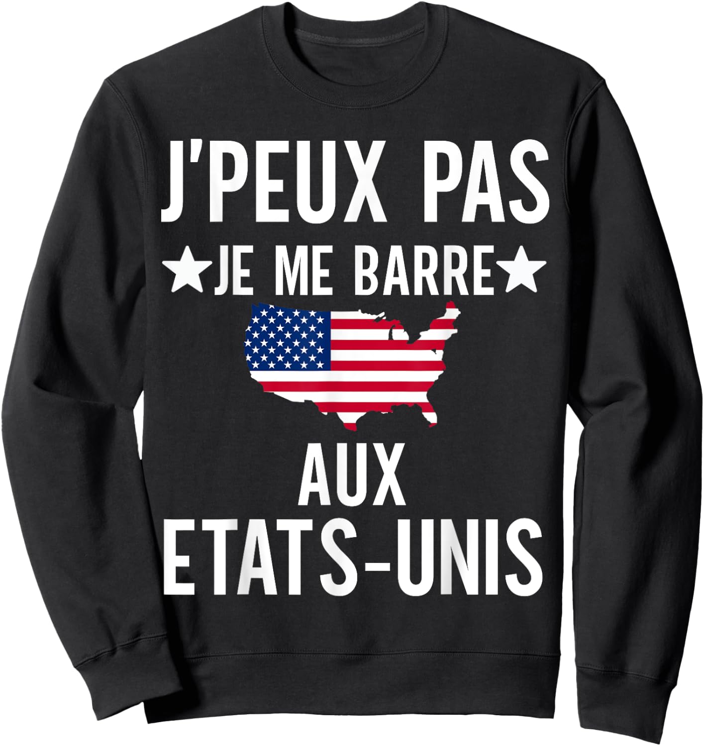 United States gift travel USA humor man woman America , Black, S Sweatshirt - Sweatshirt | Black