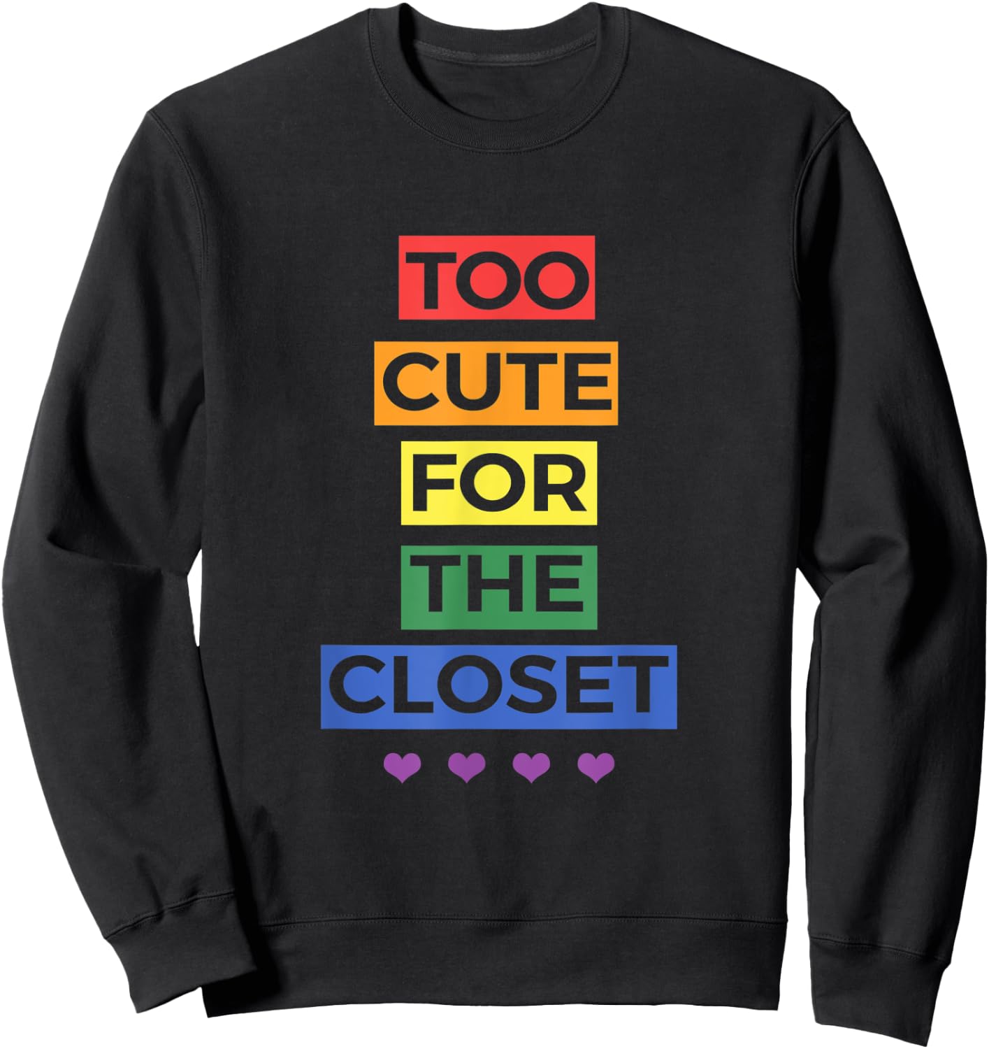 Too Cute For The Closet Sweatshirt - Sweatshirt | Black