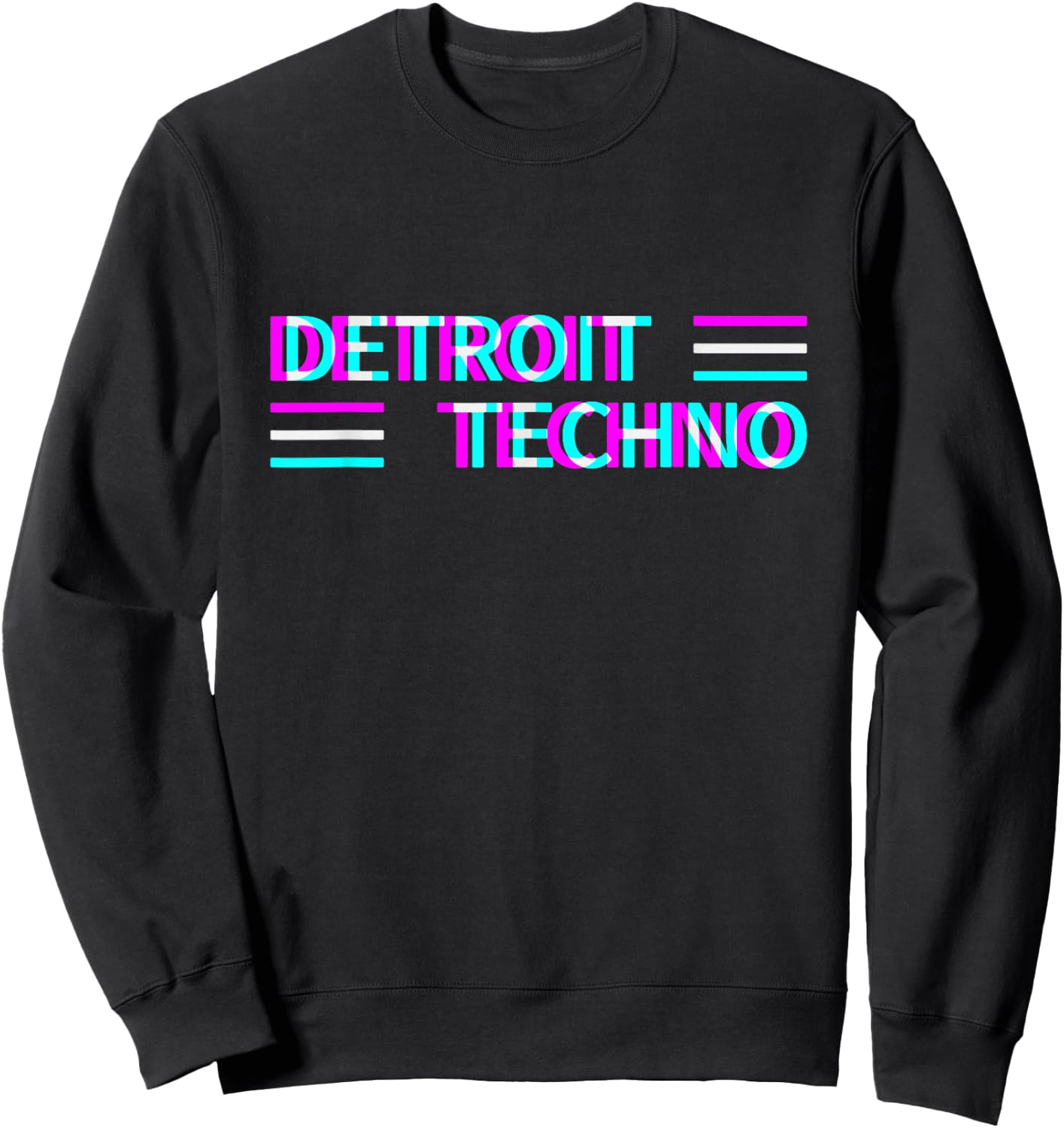 Detroit Techno Rave Electro Musik House Raver Festival Sweatshirt - Sweatshirt | Black