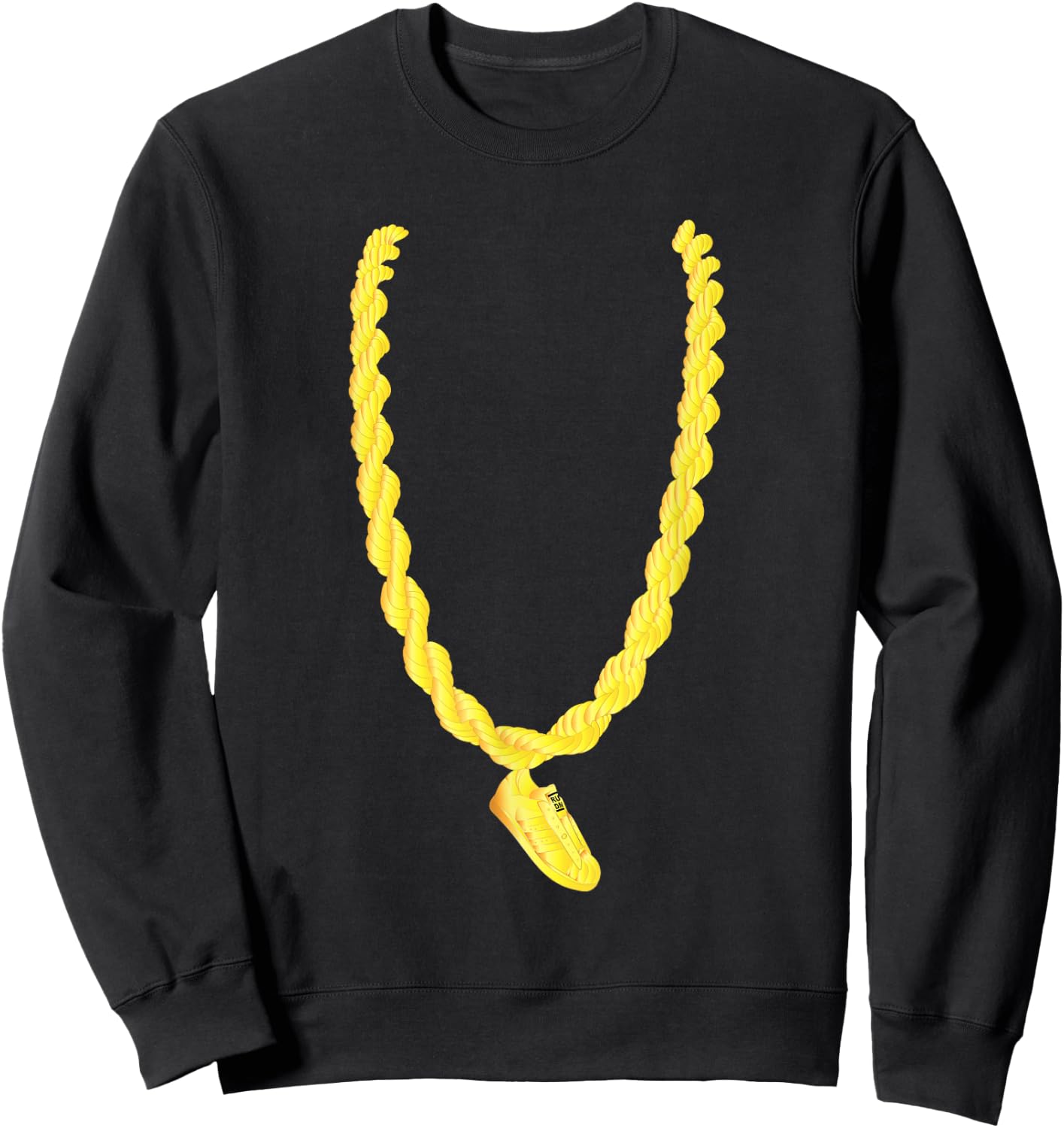 RUN DMC Gold Chain Sweatshirt - Sweatshirt | Black