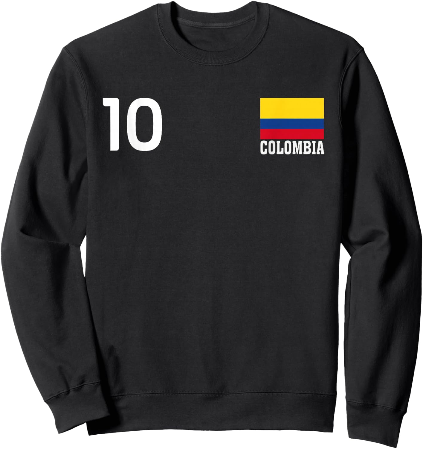 Drapeau National Colombie numéro 10 Patrimoine de la fierté Sweatshirt - Sweatshirt | Black