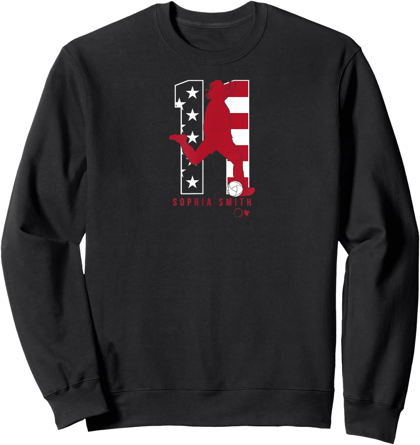 Sophia Smith 11: USWNT Players Association - USA Soccer Sweatshirt - Sweatshirt | Black