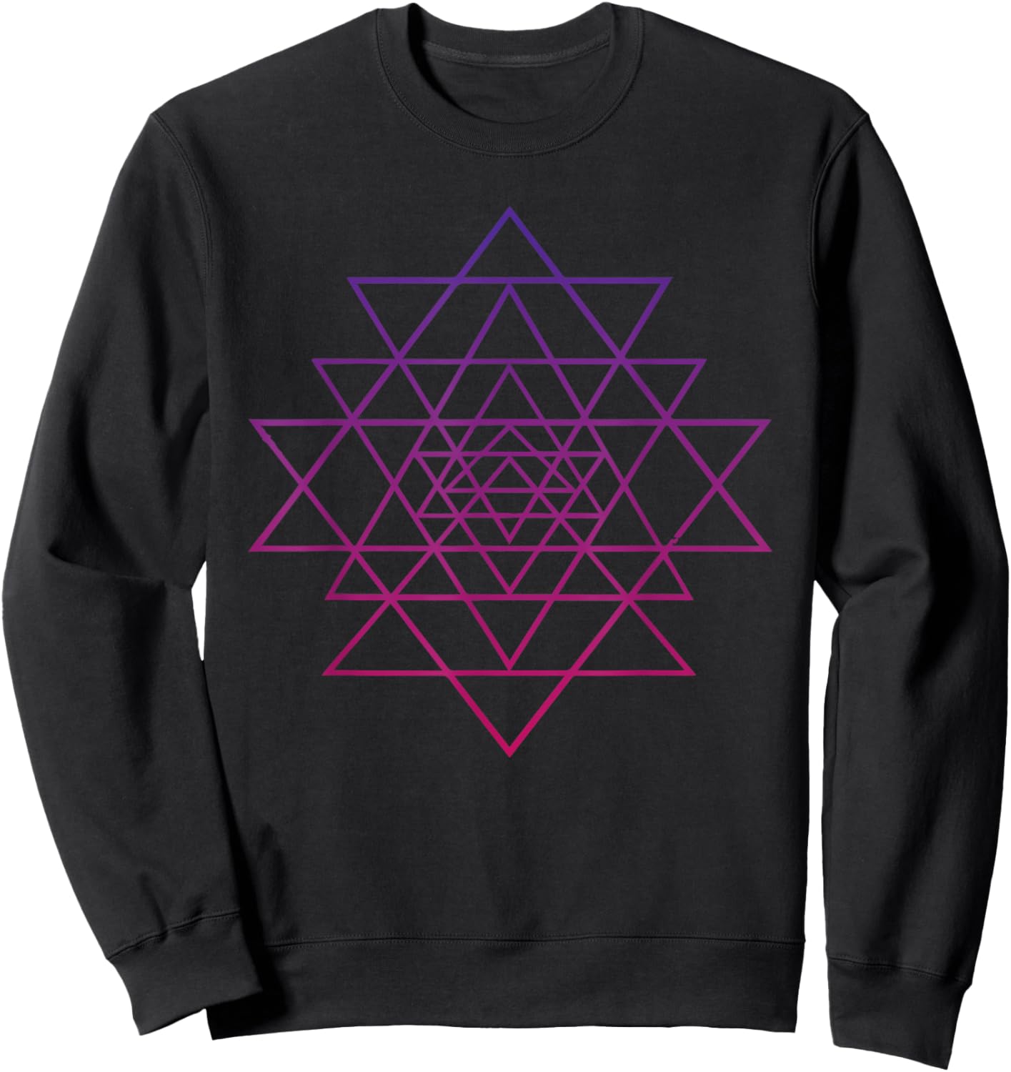 Sri Yantra Hindu Tantra Flower of Life Sweatshirt - Sweatshirt | Black