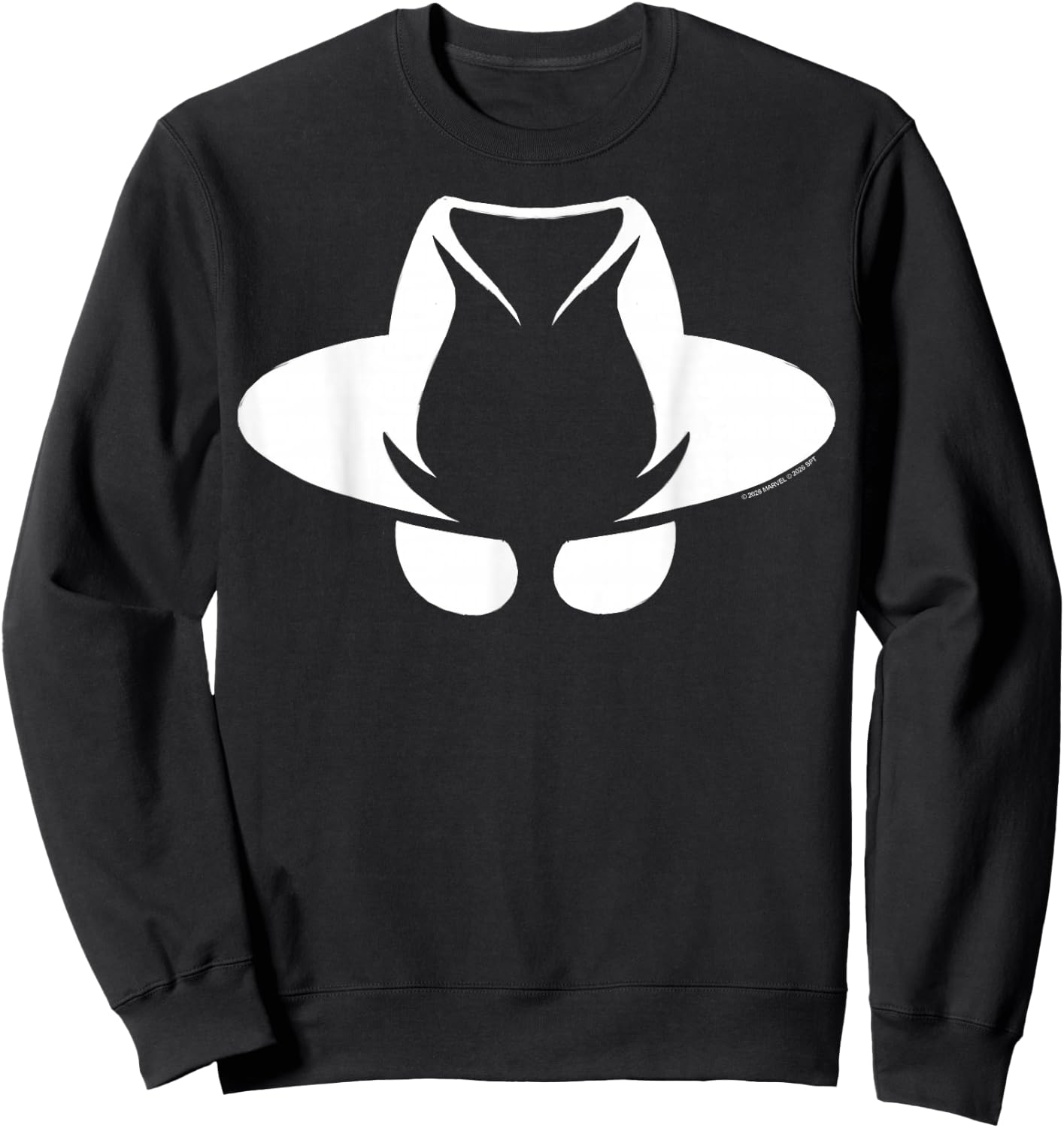 Marvel Spider-Noir Series Spider-Noir Hat & Eyes Silhouette Sweatshirt - Sweatshirt | Black