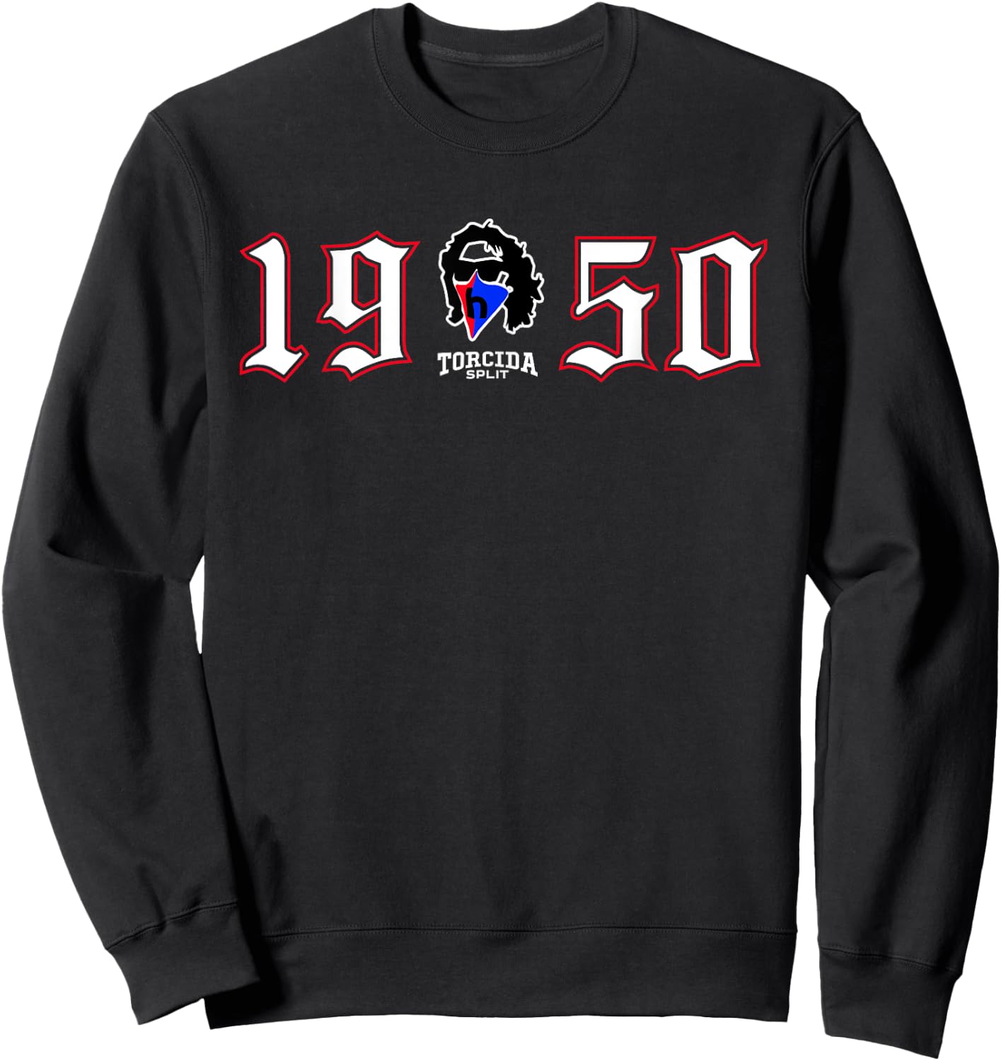 Split 1950 City of Torcida Proud Croatia Croatian Flag , black Sweatshirt - Sweatshirt | Black