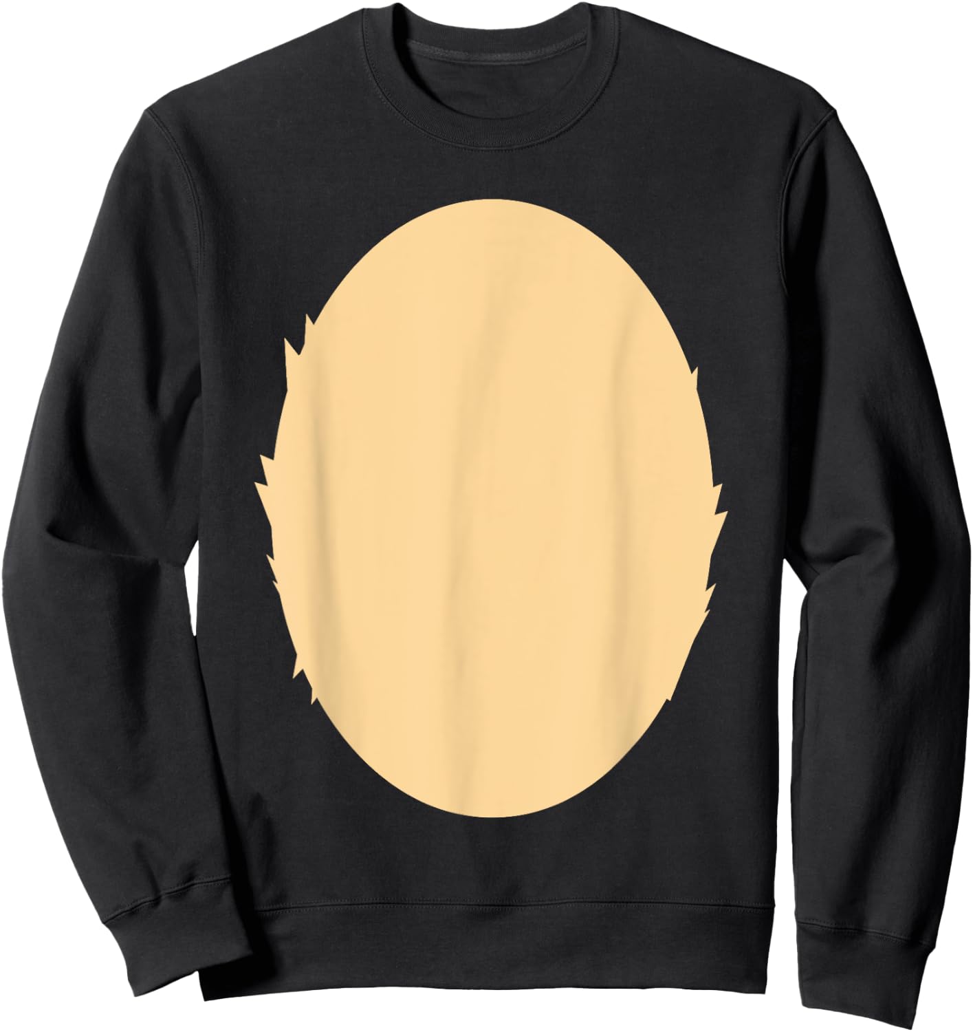 Bear Belly Lazy Halloween Easy Costume Funny Halloween Sweatshirt - Sweatshirt | Black