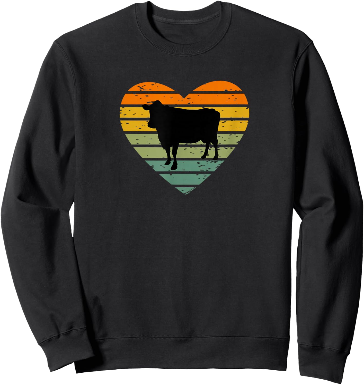 Ich Liebe Kühe Bauernhof Bauer Landwirt Milchkuh Rind Kuhfan Sweatshirt - Sweatshirt | Black