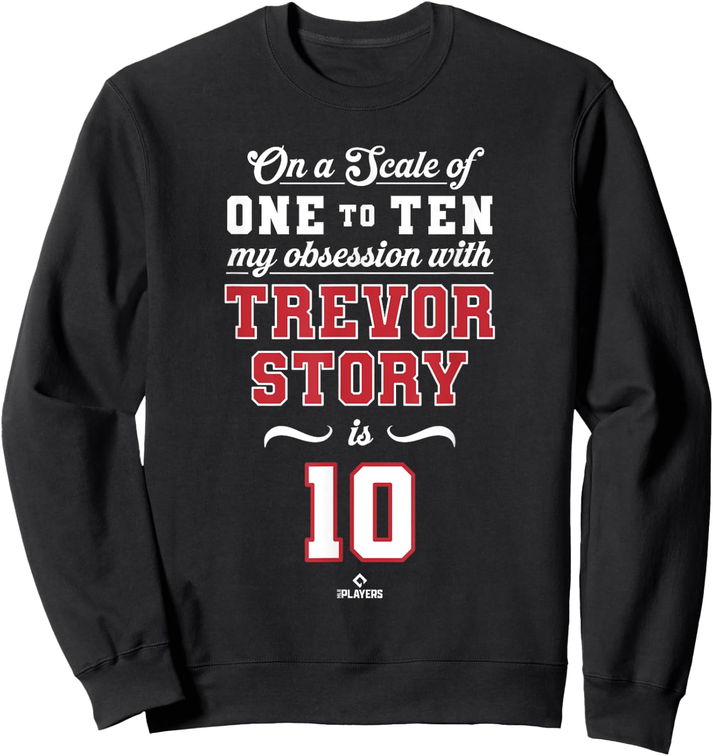 Obsession Trevor Story 10 Boston MLBPA Sweatshirt - Sweatshirt | Black