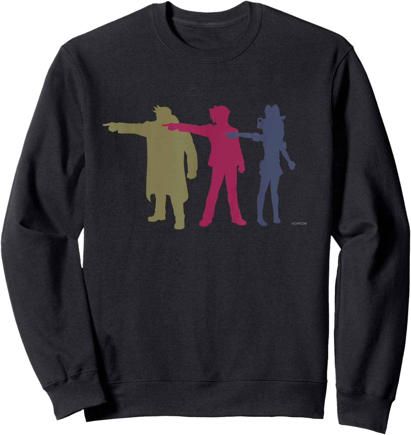 Ace Attorney Investigations Collection Triple Objection (A) , Black, S Sweatshirt - Sweatshirt | Black