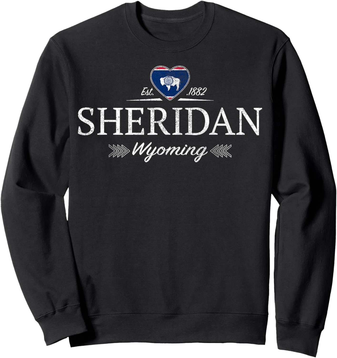Sheridan Wyoming , black Sweatshirt - Sweatshirt | Black