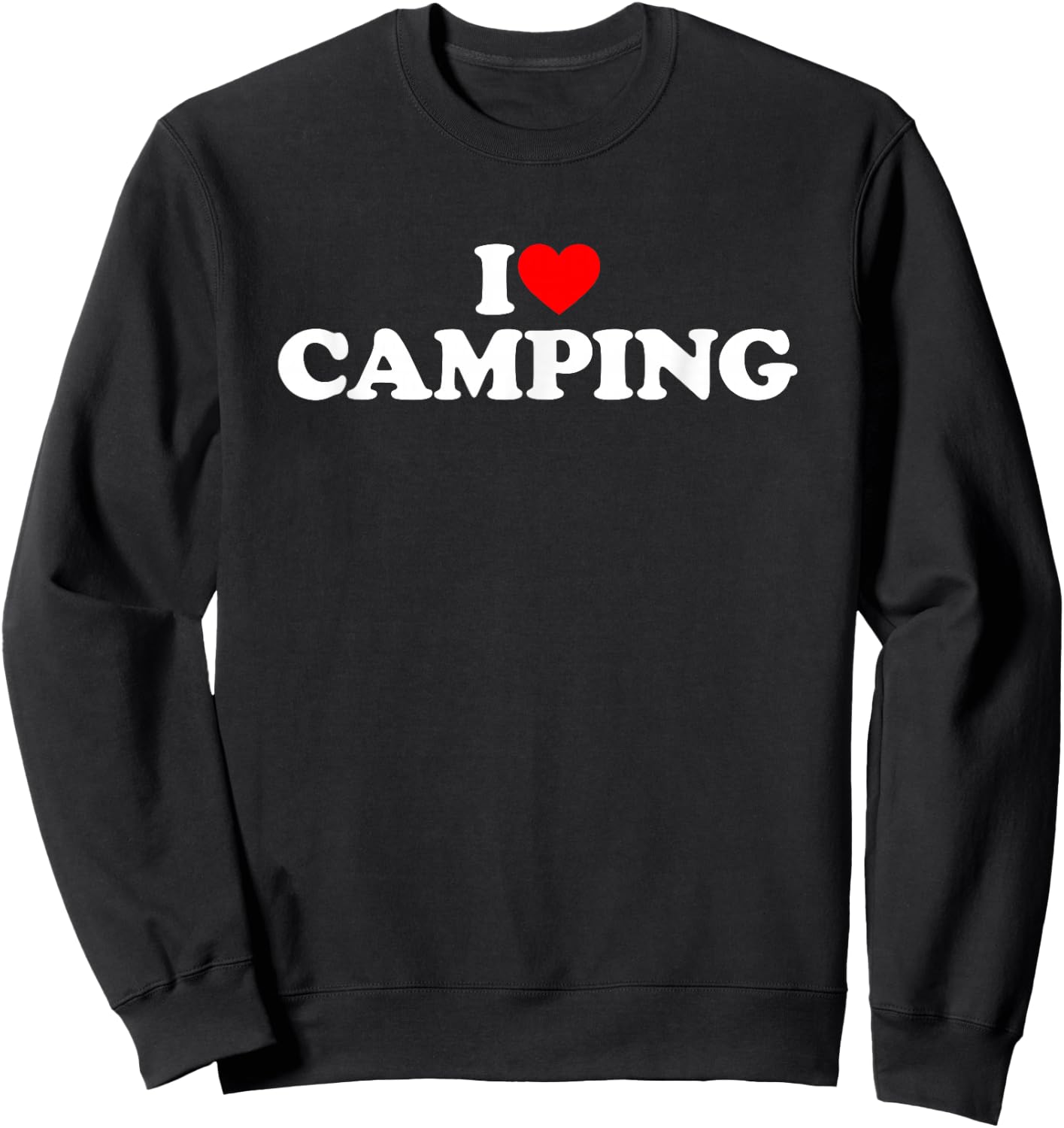 I Love Camping Sweatshirt - Sweatshirt | Black
